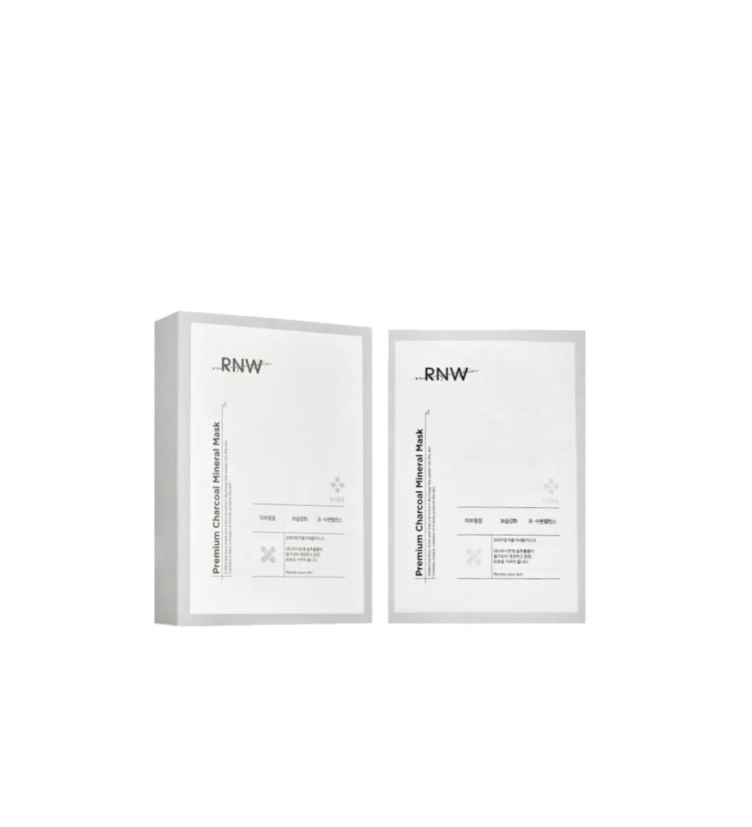 Mivis Rnw Premium Charcoal Mineral Mask set of fabric ma 10ml