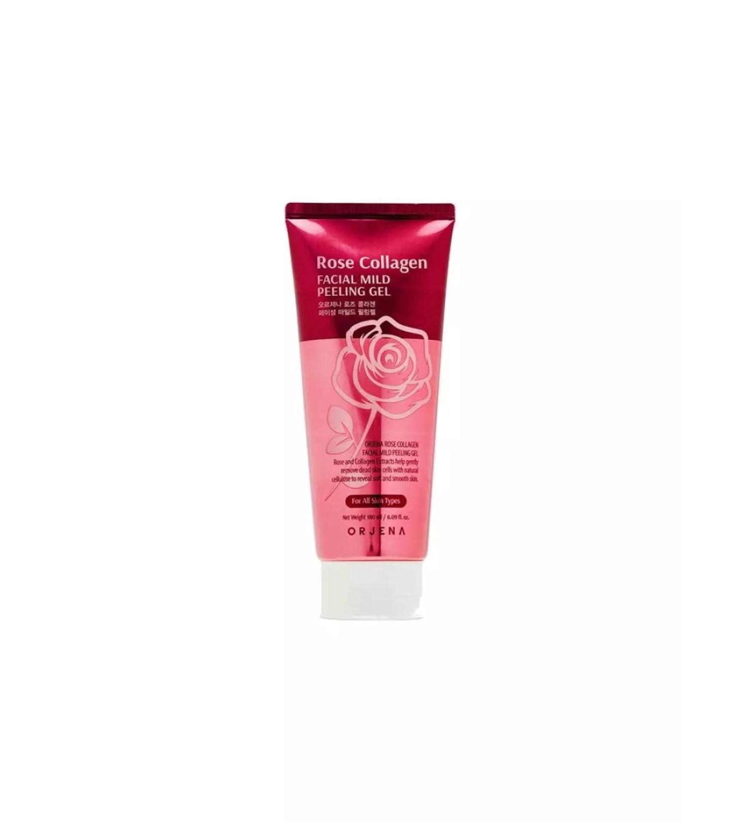 Mivis Orjena Rose Collagen Facial Mild Peeling Gel Velu 180ml
