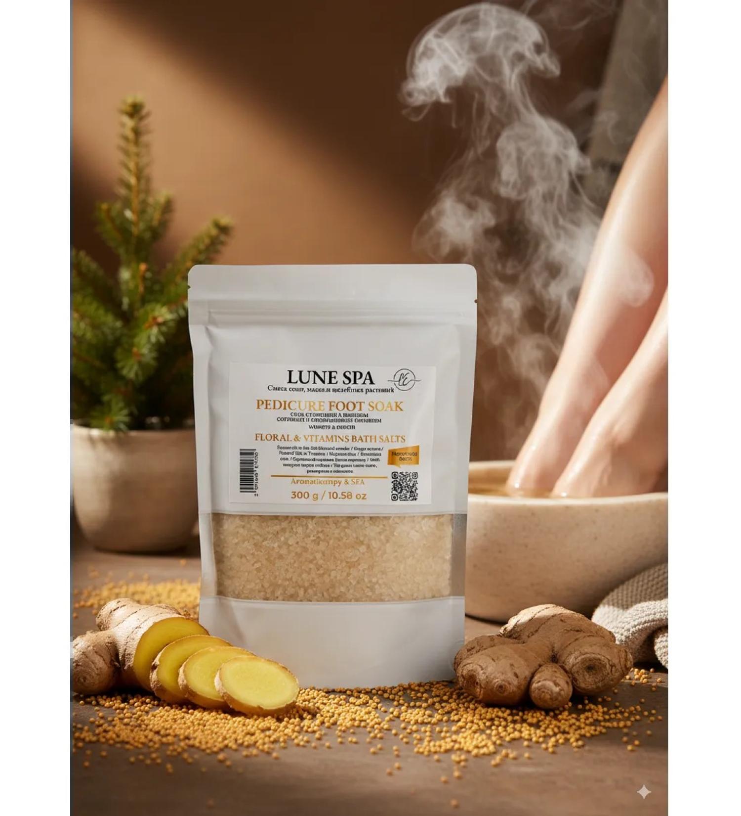 Lune SPA Foot bath with mustard and oils Golden Detox Foot Soak - Buy Online on GoSupps.com