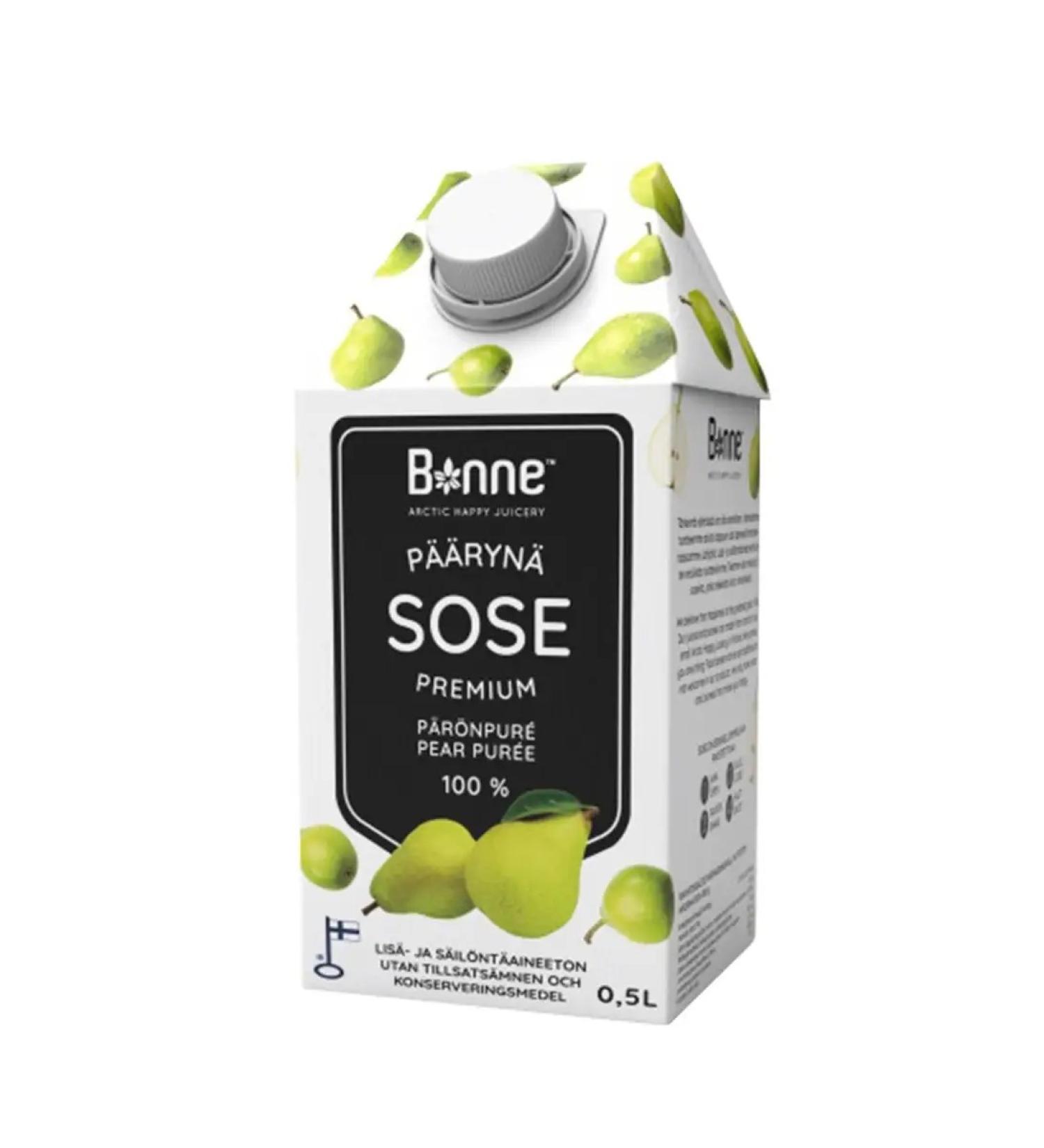 Bonne Fruit puree from pears without sugar 500 ml