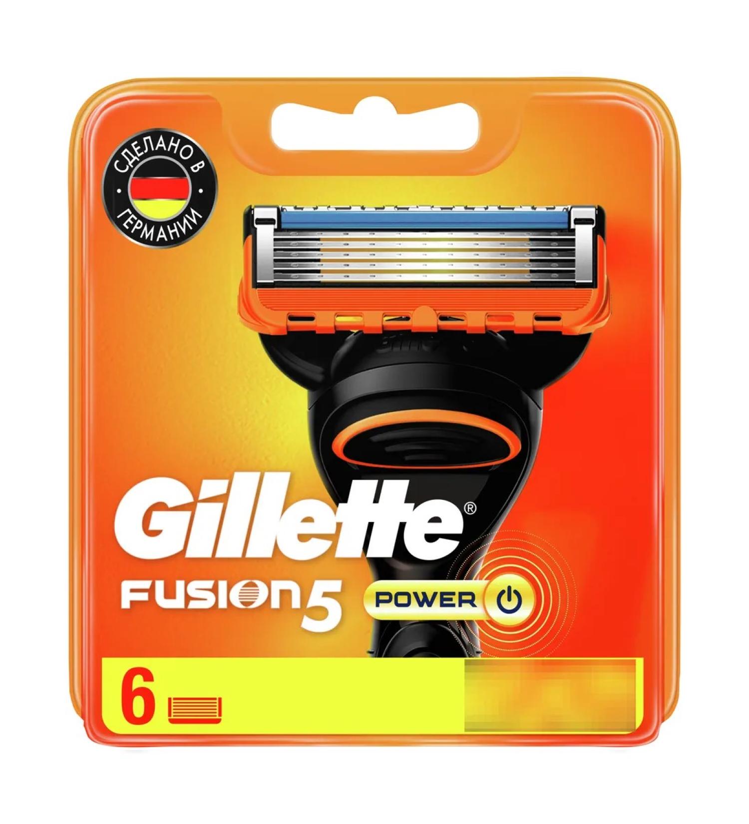 Gillete Replaceable cassettes for razor jeep Fusion5 Power 6pcs