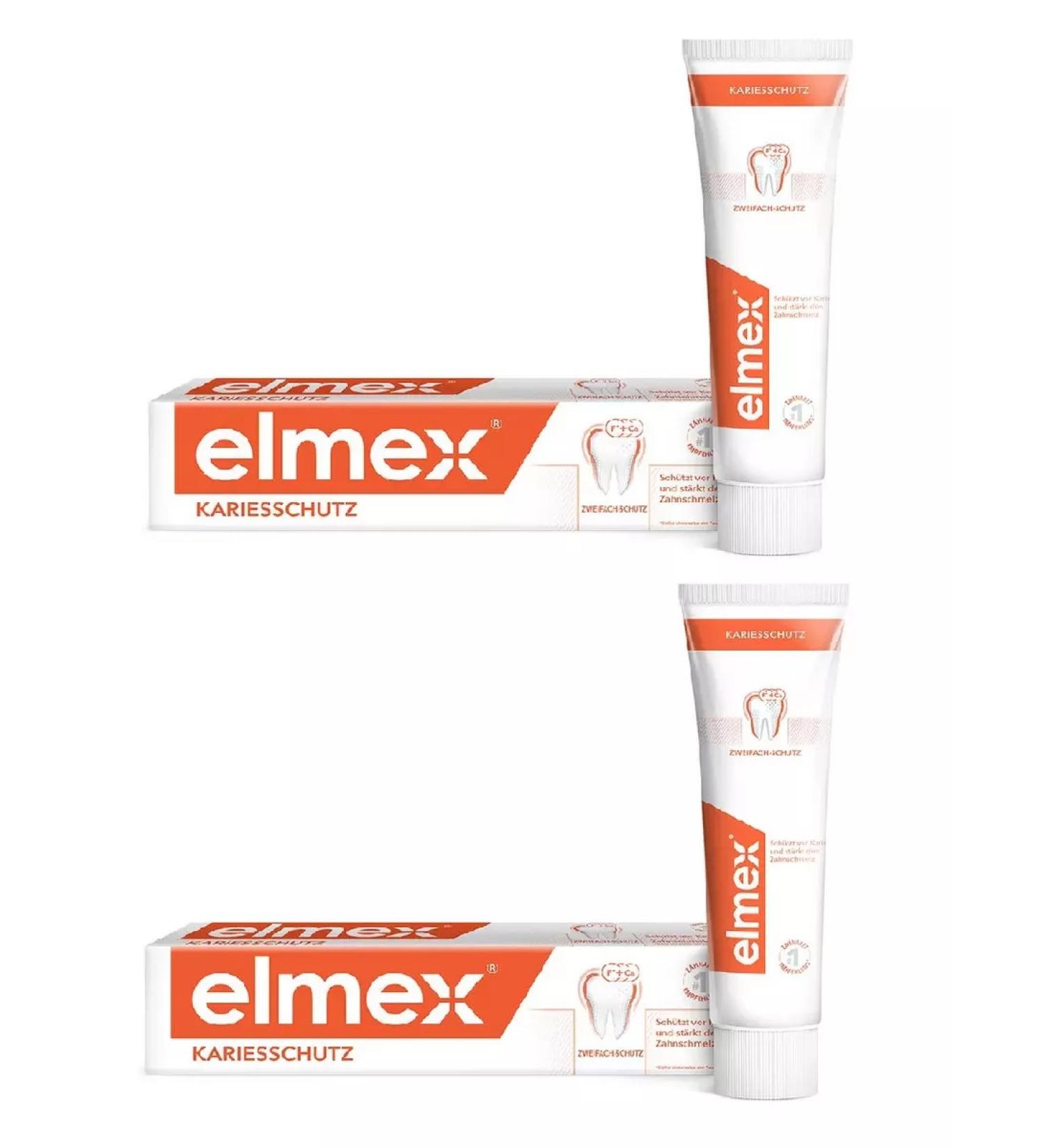COLGATE Elmex toothpaste protection against caries 75ml - 2 pcs - Buy Online on GoSupps.com