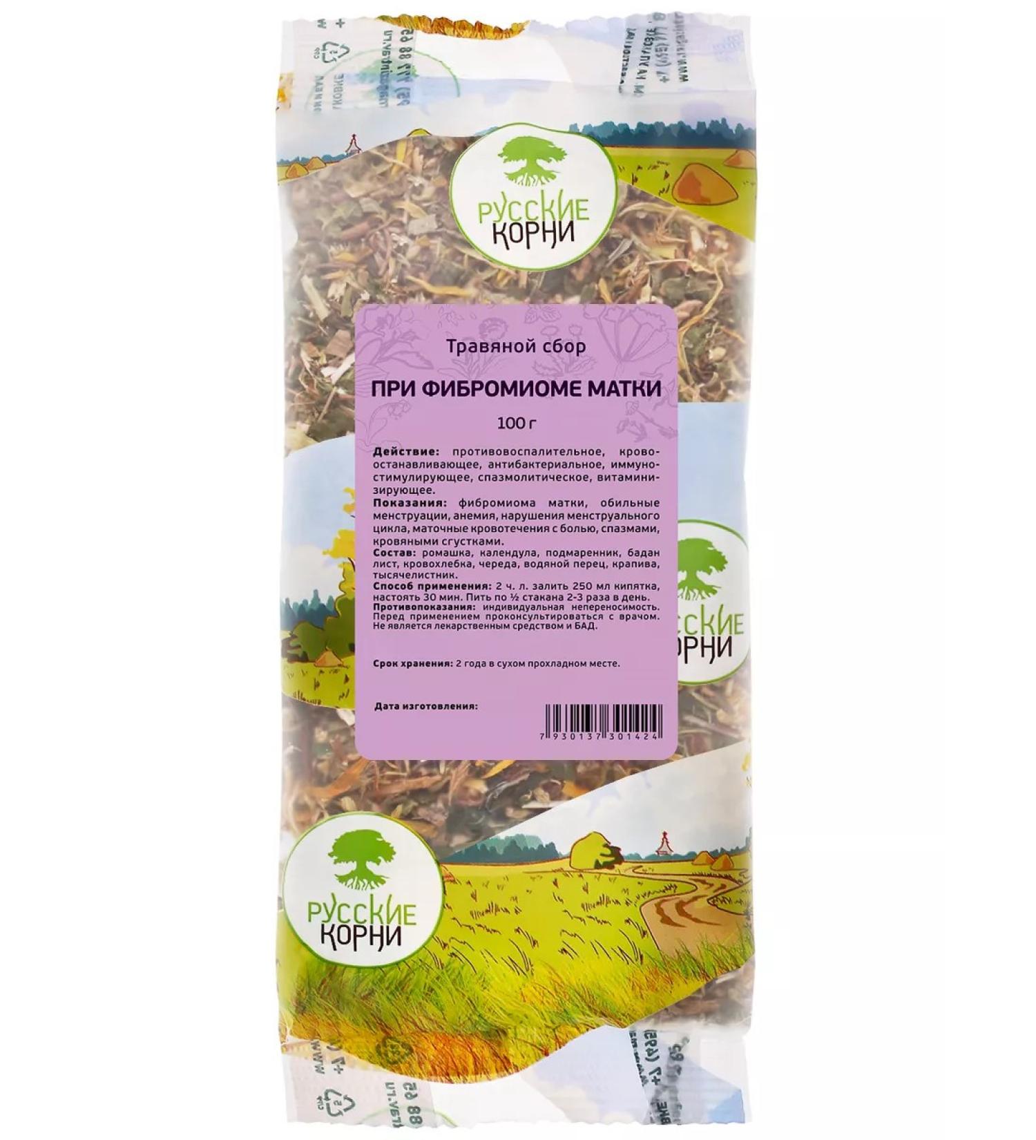 Russian roots Herbal collection for fibromyoma of the uterus 100 g - Buy Online on GoSupps.com