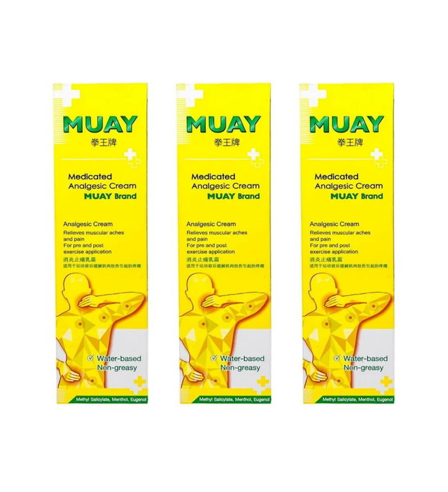 Muay Grounding ointment Namman Anaalgesic Cream 3 pcs 100 g - Buy Online on GoSupps.com