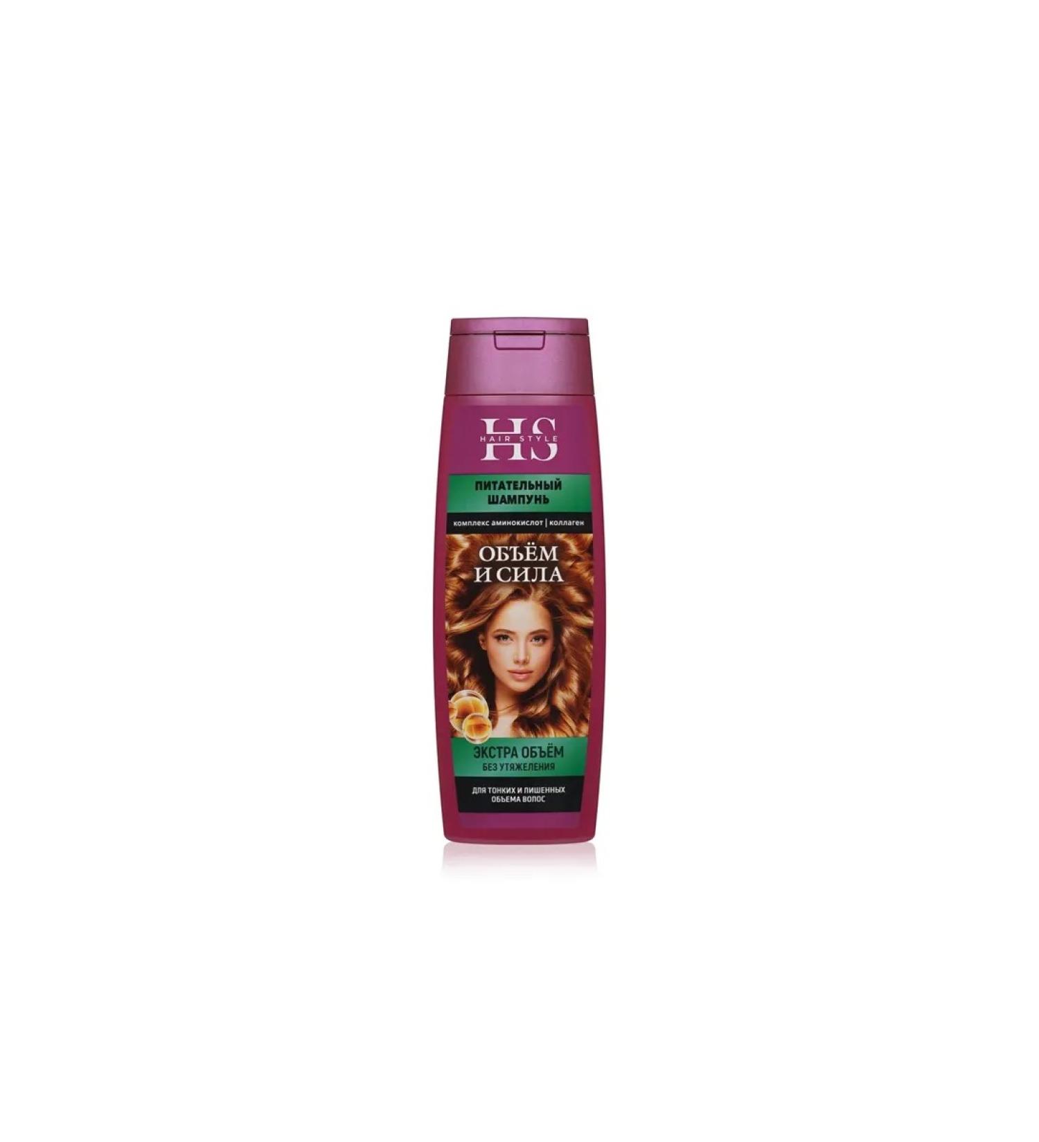 Hair Style Nourishing shampoo for thin hair volume and strength 400 ml