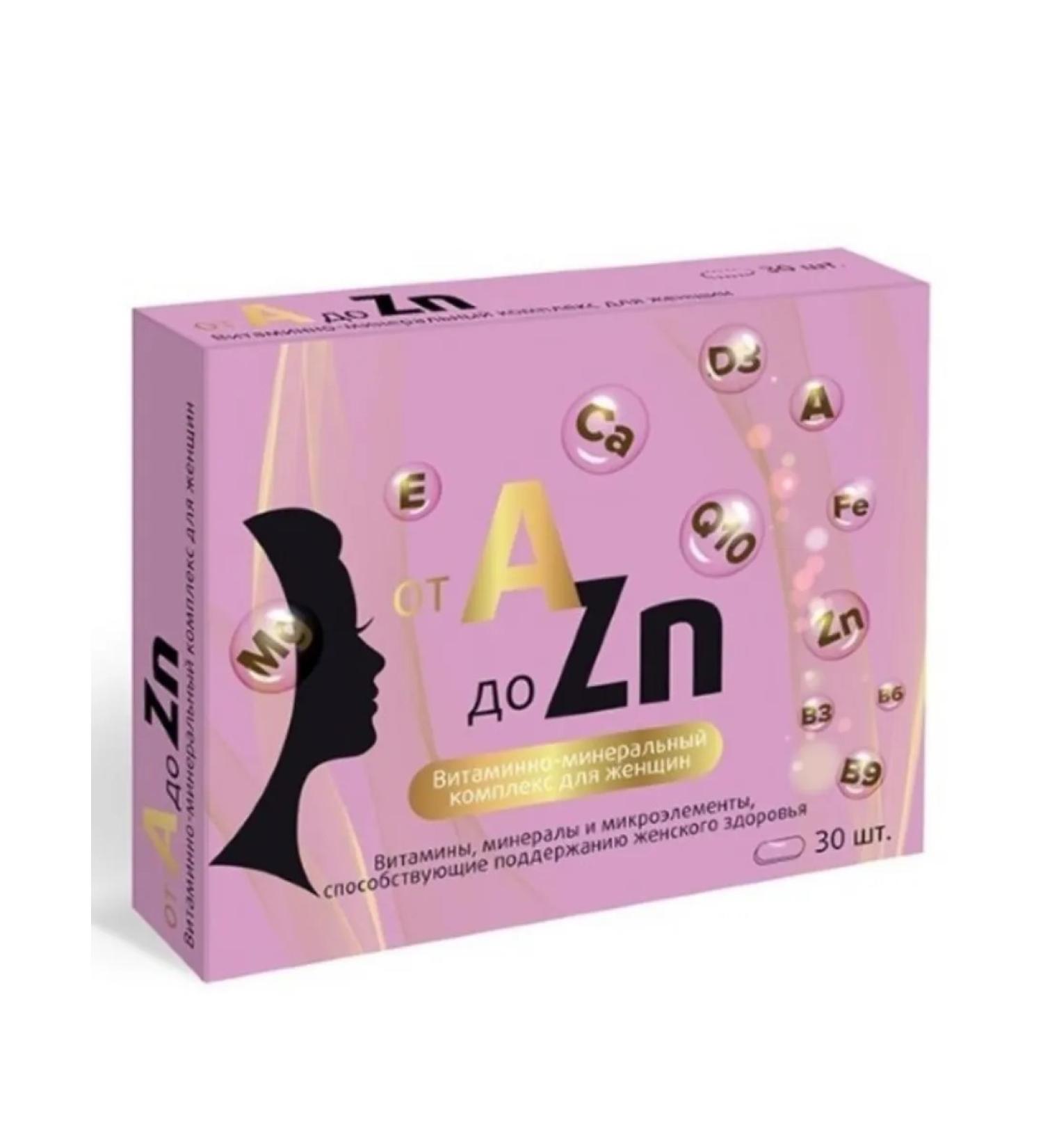 Home medicine cabinet A-Zn vitamin complex for women 30 pcs. tab