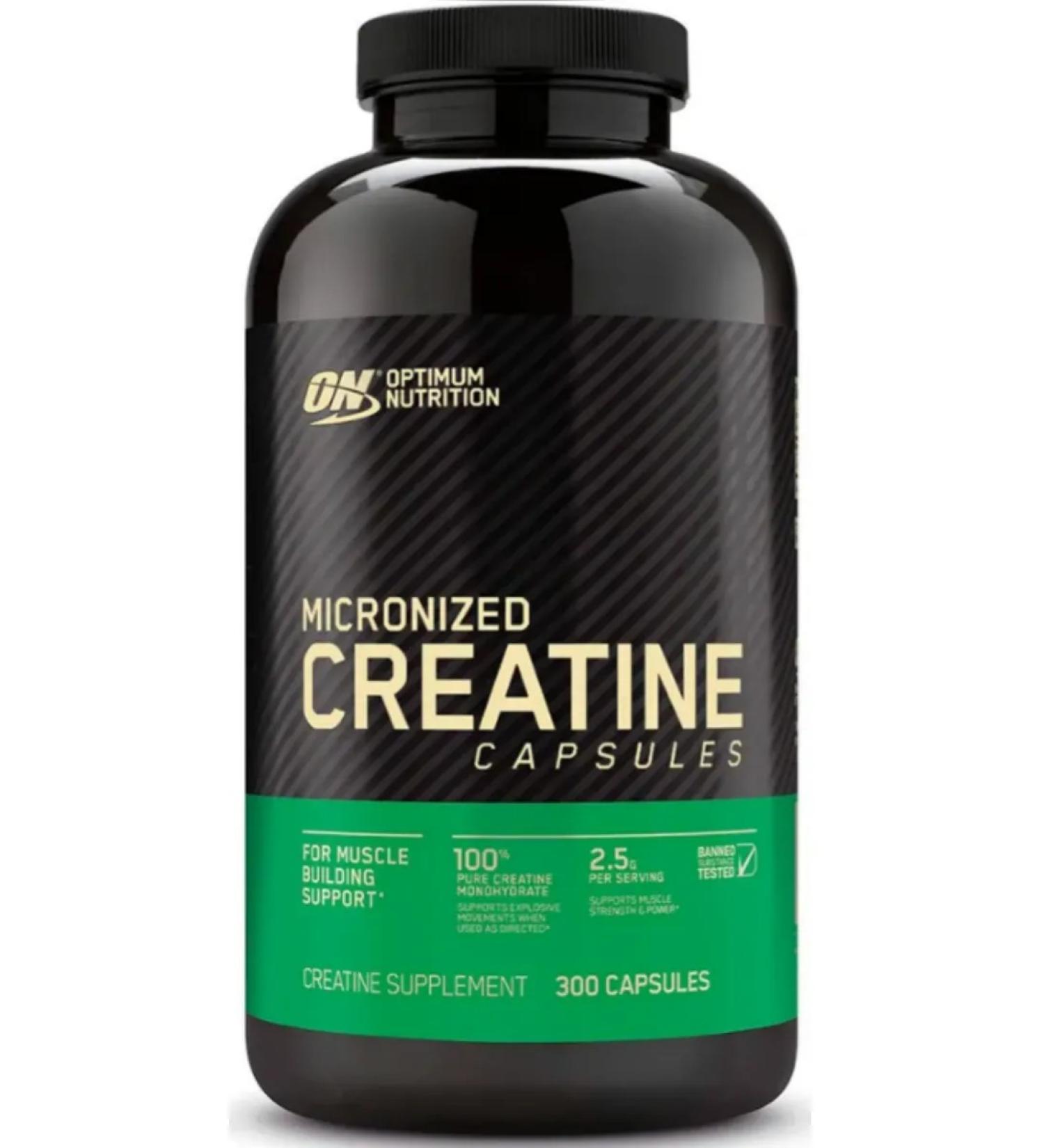 Optimum Nutrition Creatine monohydrate 2500 mg 300 capsules - Buy Online on GoSupps.com
