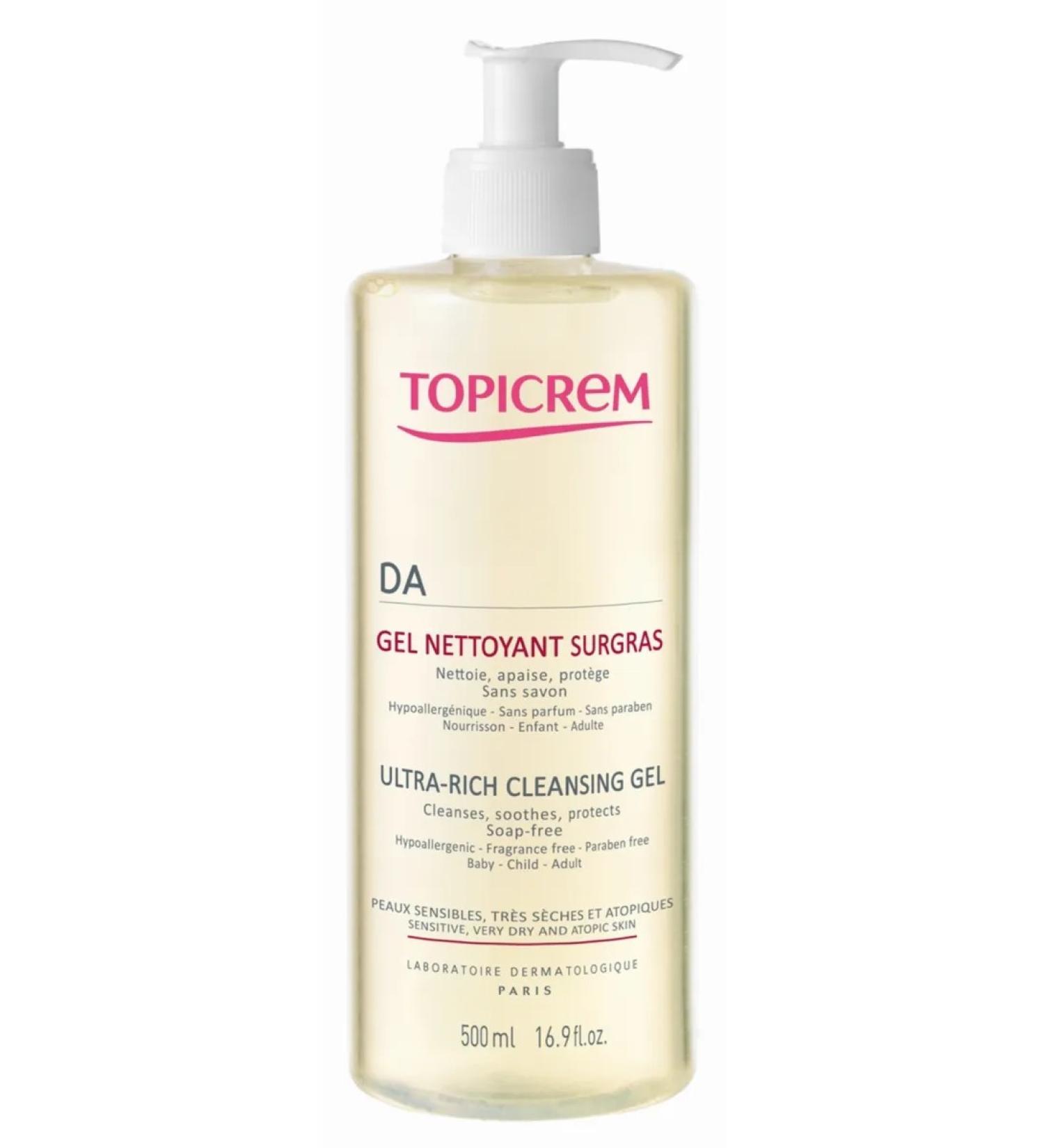 TOPICREM DA ULTRA-RICH face washing gel 500ml