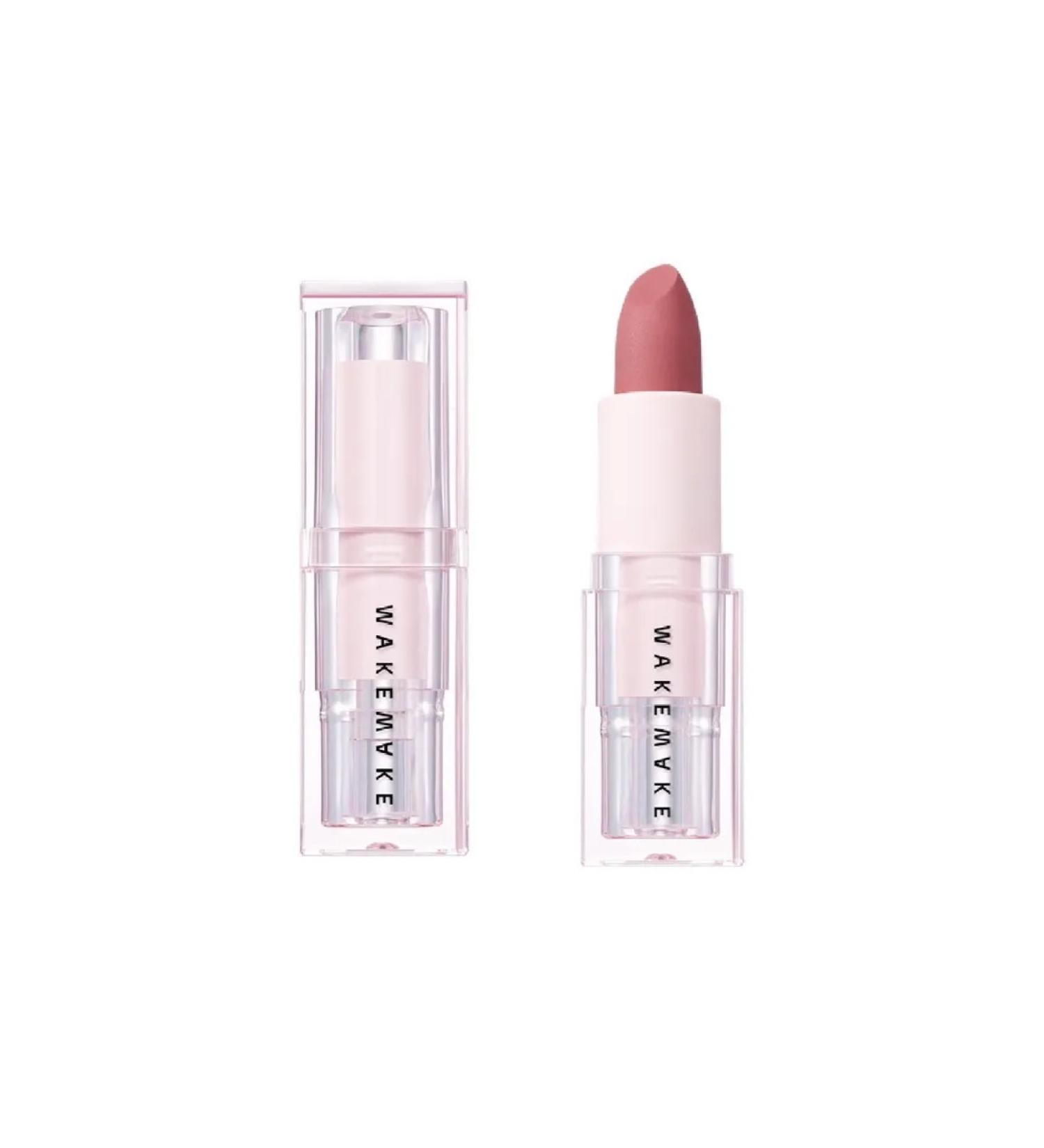 WAKEMAKE Velvet blurring matte lipstick Pink Poem #02 - Buy Online on GoSupps.com