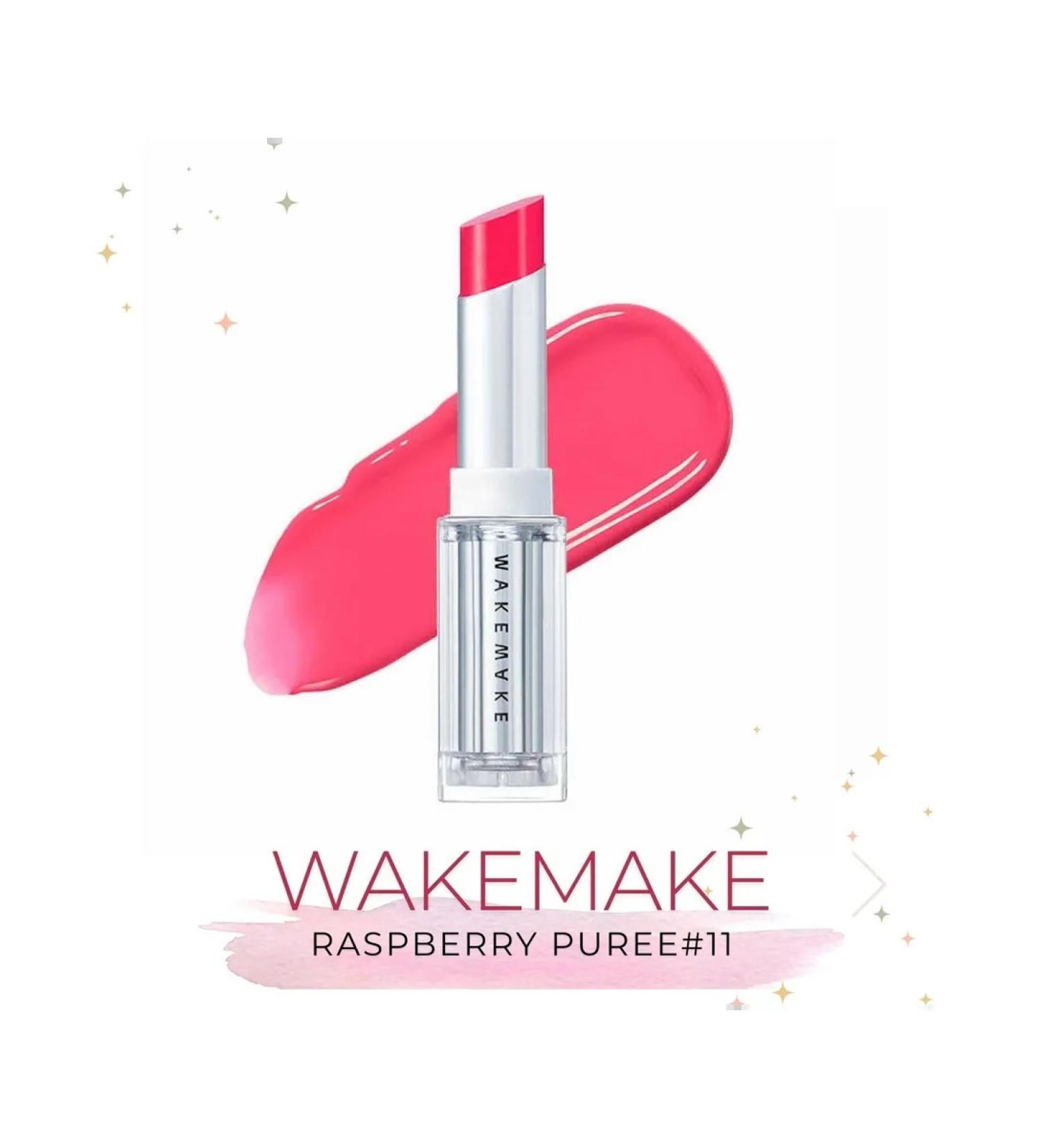 WAKEMAKE Dewy Gel Glaze Stick #11 Raspberry Puree glossy