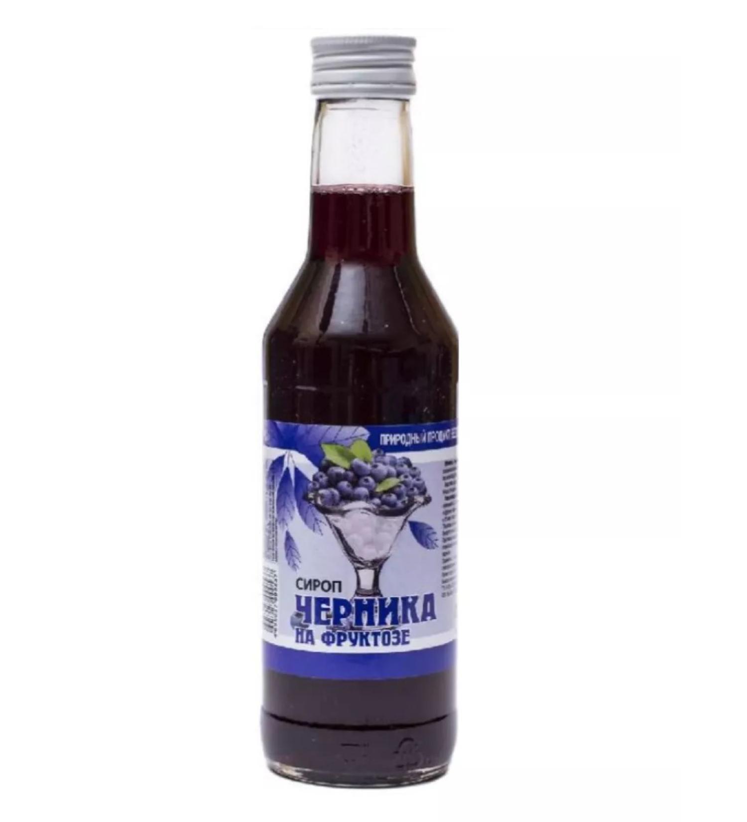 home medicine cabinet Blueberry syrup on fructose 250 ml