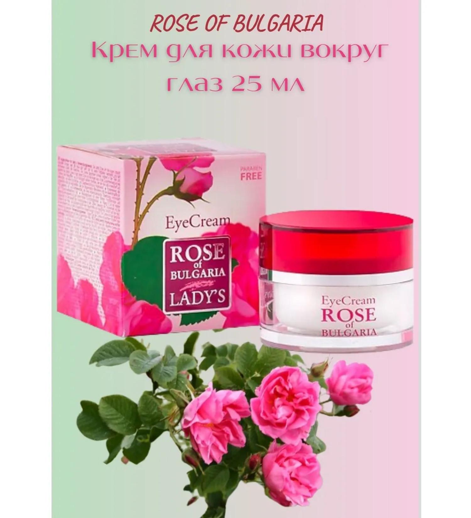 Rose of Bulgaria Skin cream around the eyes 25 ml - Buy Online on GoSupps.com