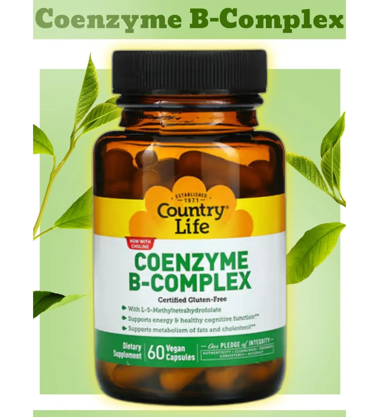 Country Life Coenzyme B Complex Coenzyme in the complex 60 capsules - Buy Online on GoSupps.com