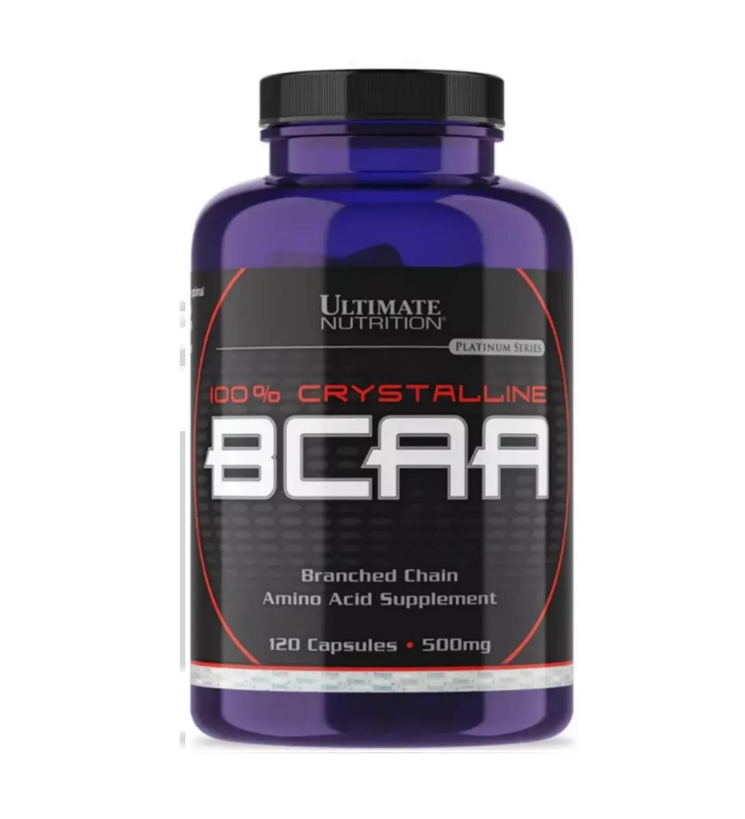Ultimate Nutrition Amino acids 100% Crystaline BCAA 500 mg 120 capsules