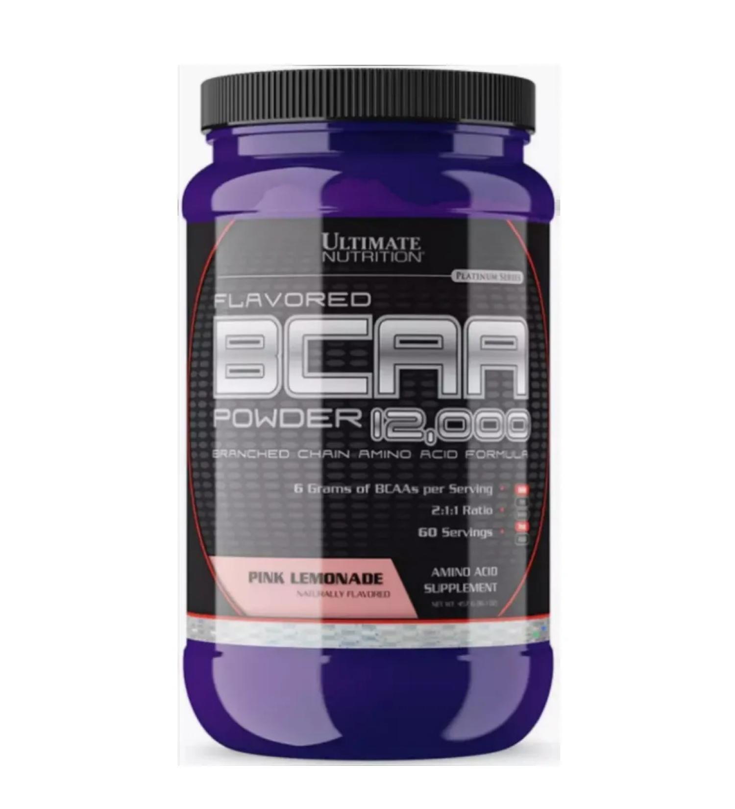 Ultimate Nutrition BCAA amino acids 12000 457 g pink lemonade