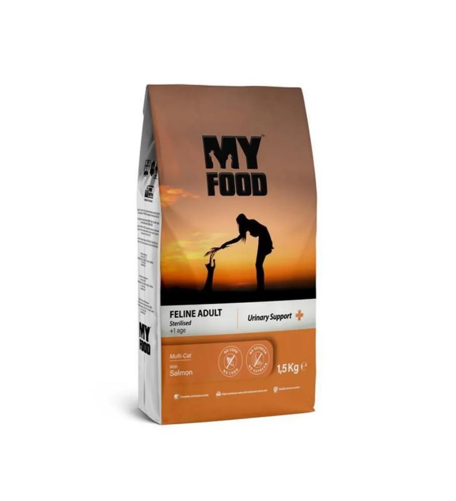myfood Feed for sterilized cats with salmon 1.5 kg