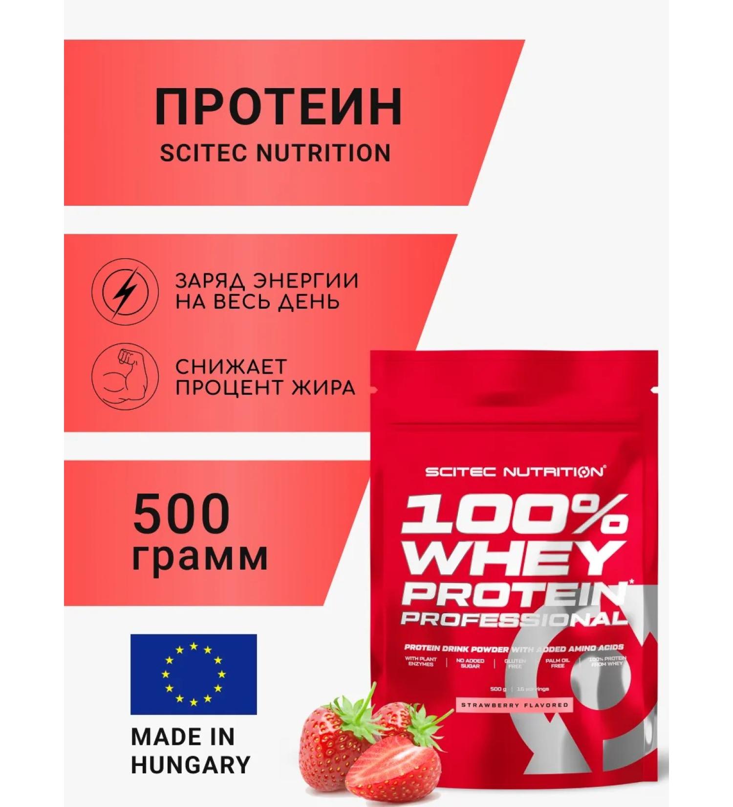 Scitec Nutrition Protein 100% Whey Professional 500 gr. - Buy Online on GoSupps.com
