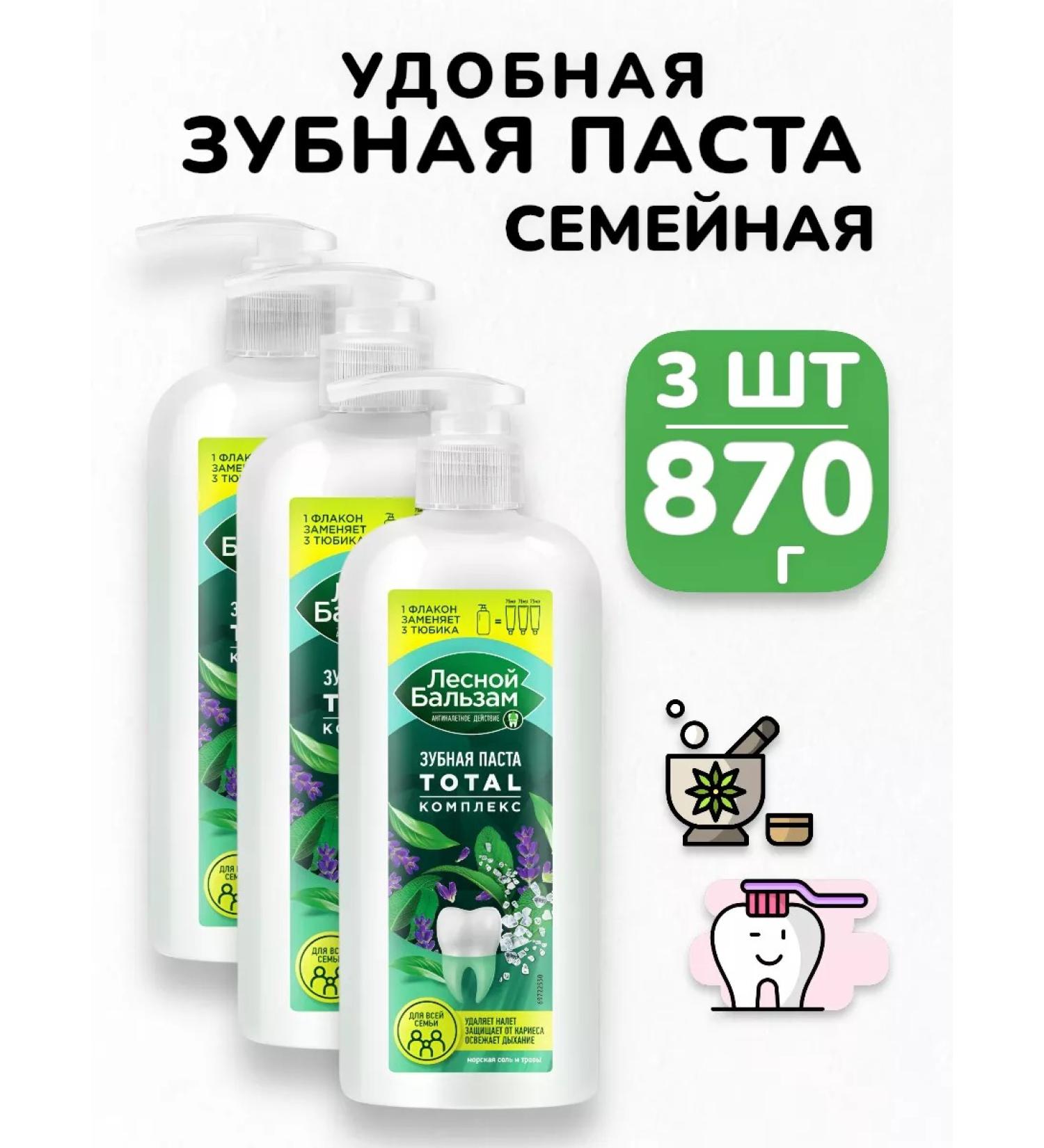 IT WILL BE Cleaner Toothpaste with a dispenser of forest balm total "grass" - 870g - Buy Online on GoSupps.com