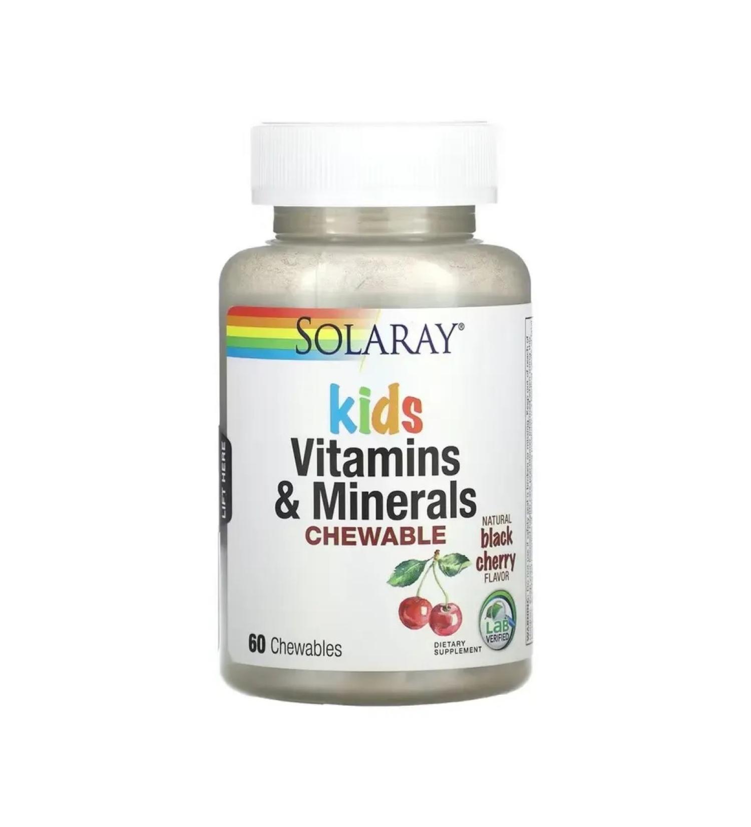Solaray Vitamins and minerals for children 60 tablets