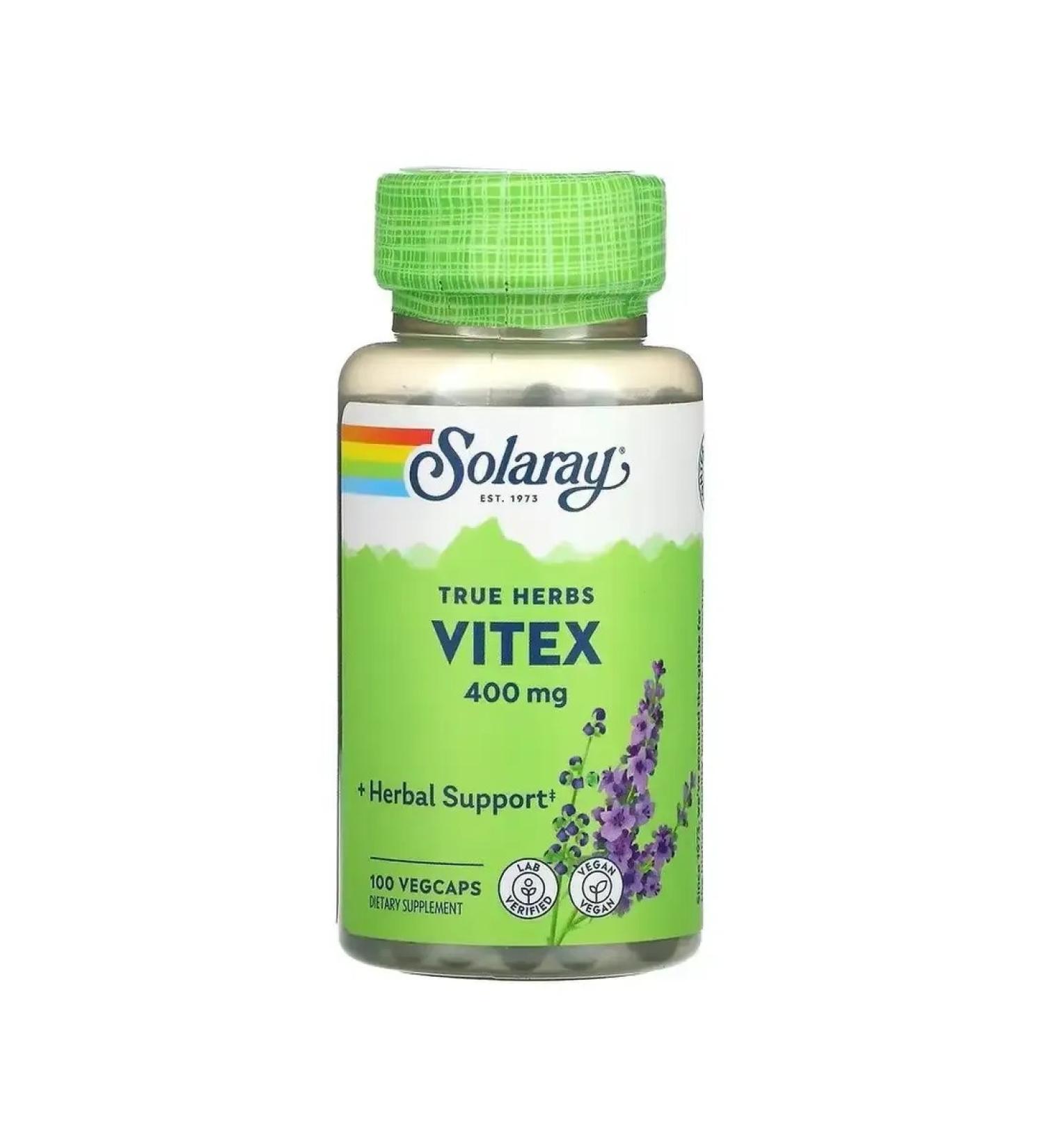 Solaray Vitex 400 mg Vitex 100 capsules