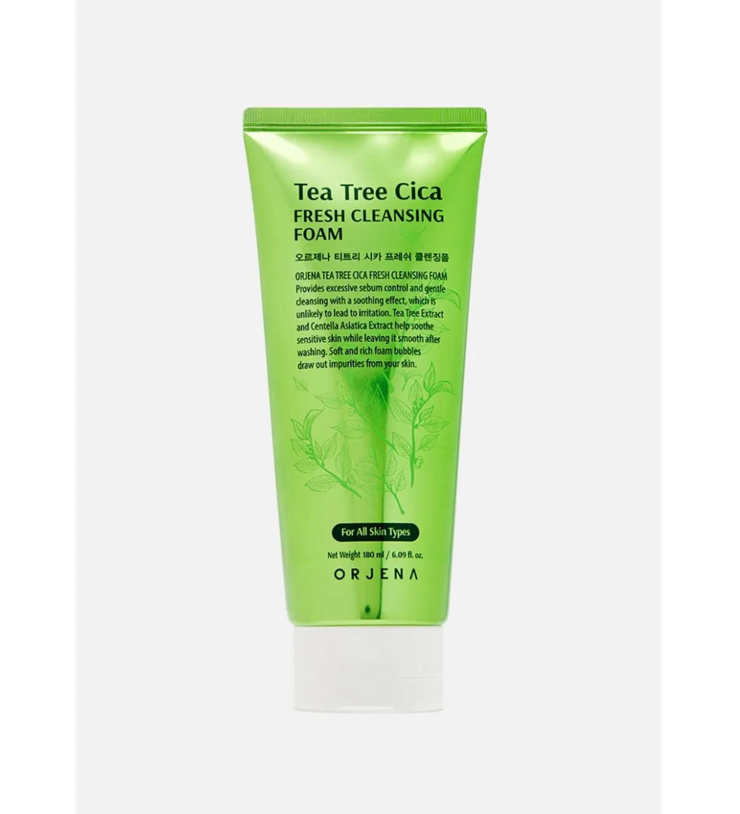 ORJENA Foam for washing Tea Tree Cica Fresh 180 ml - Buy Online on GoSupps.com