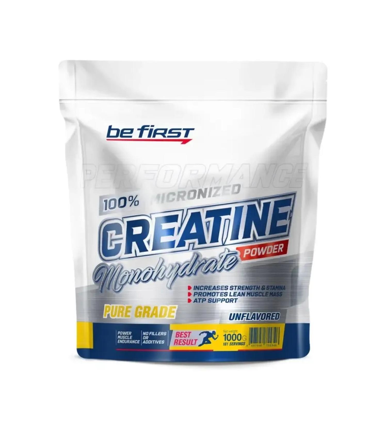 Be First 100% creatine monohydrate 1000g neutral