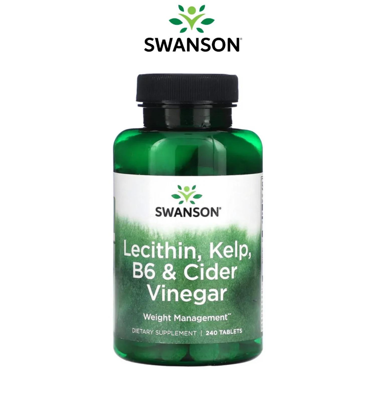 Swanson Lecithin algae vitamin B6 and vinegar 240 TABS