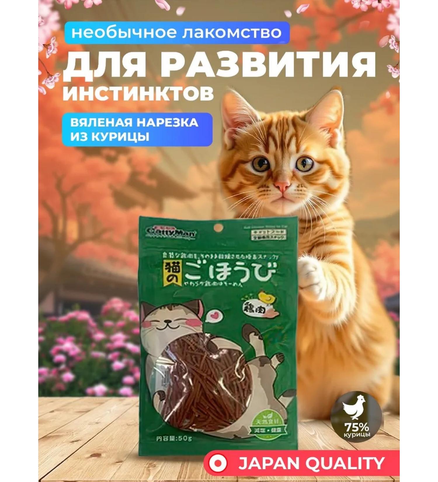 Japan Premium Pet Cotton treats cut with chicken 50g - Buy Online on GoSupps.com