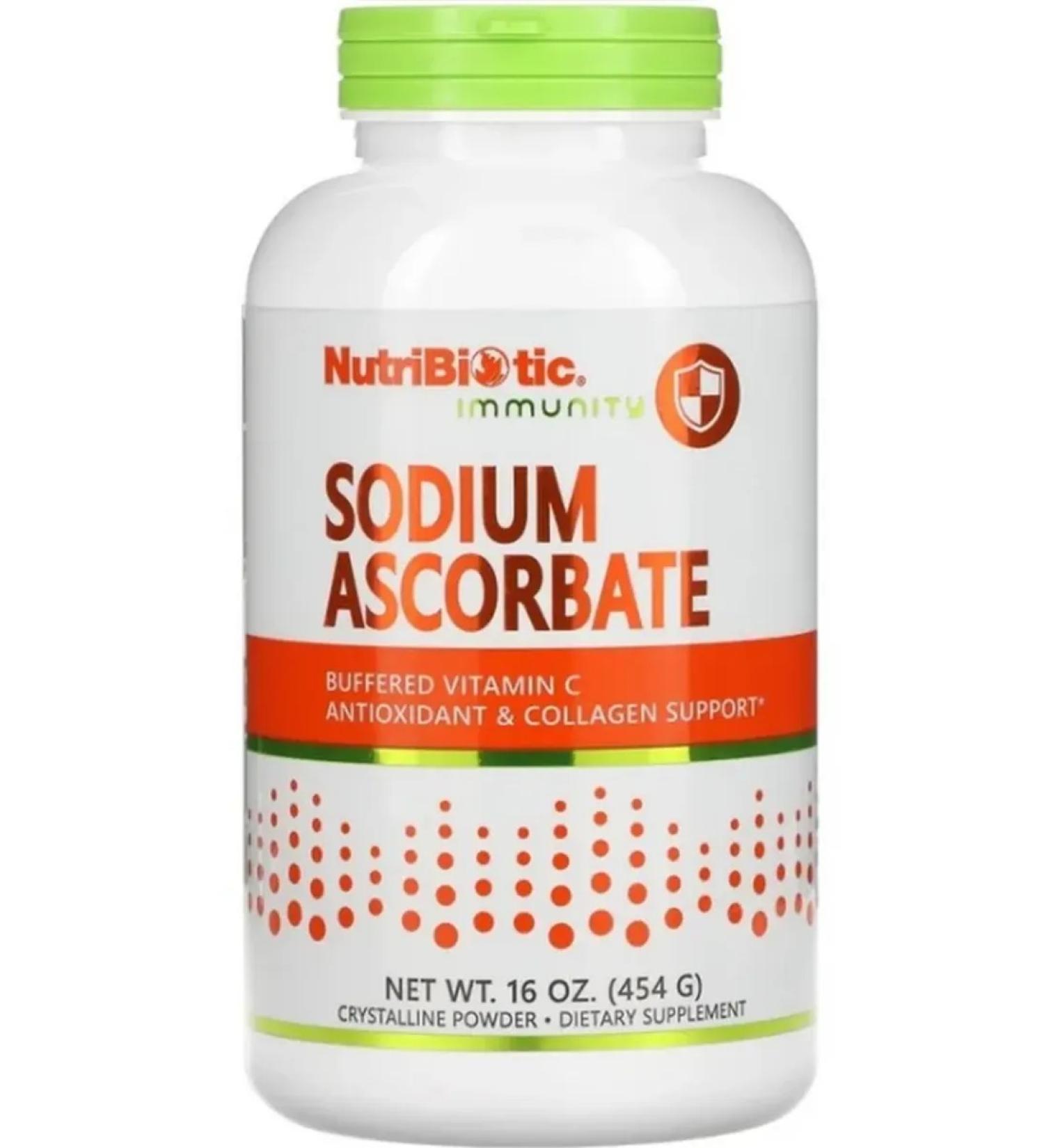 NutriBiotic Immunity Sodium ascorbate vitamin C 454g