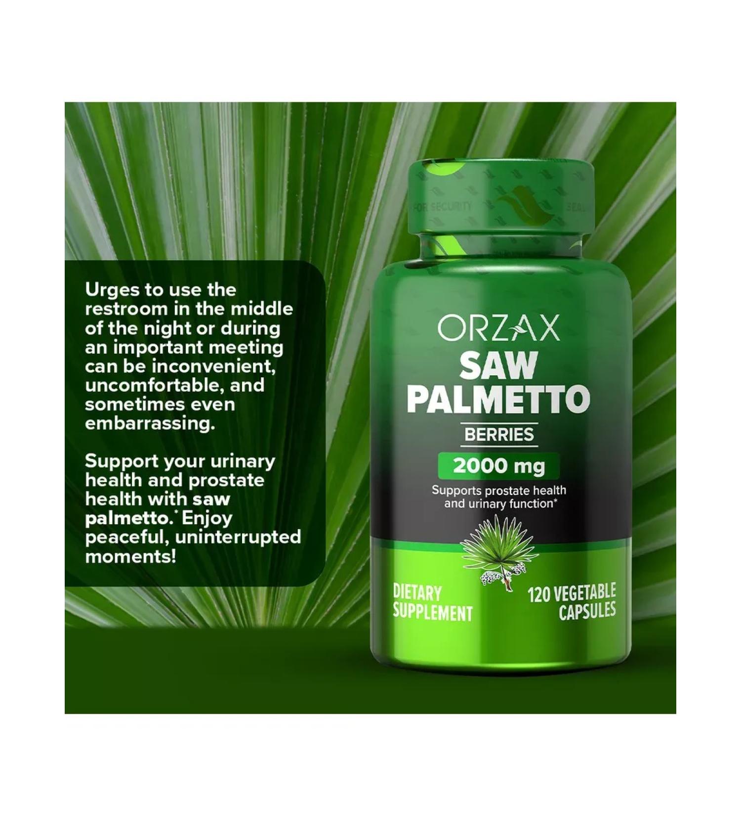 Orzax Saw Palmetto from hair loss and prostatitis - Buy Online on GoSupps.com