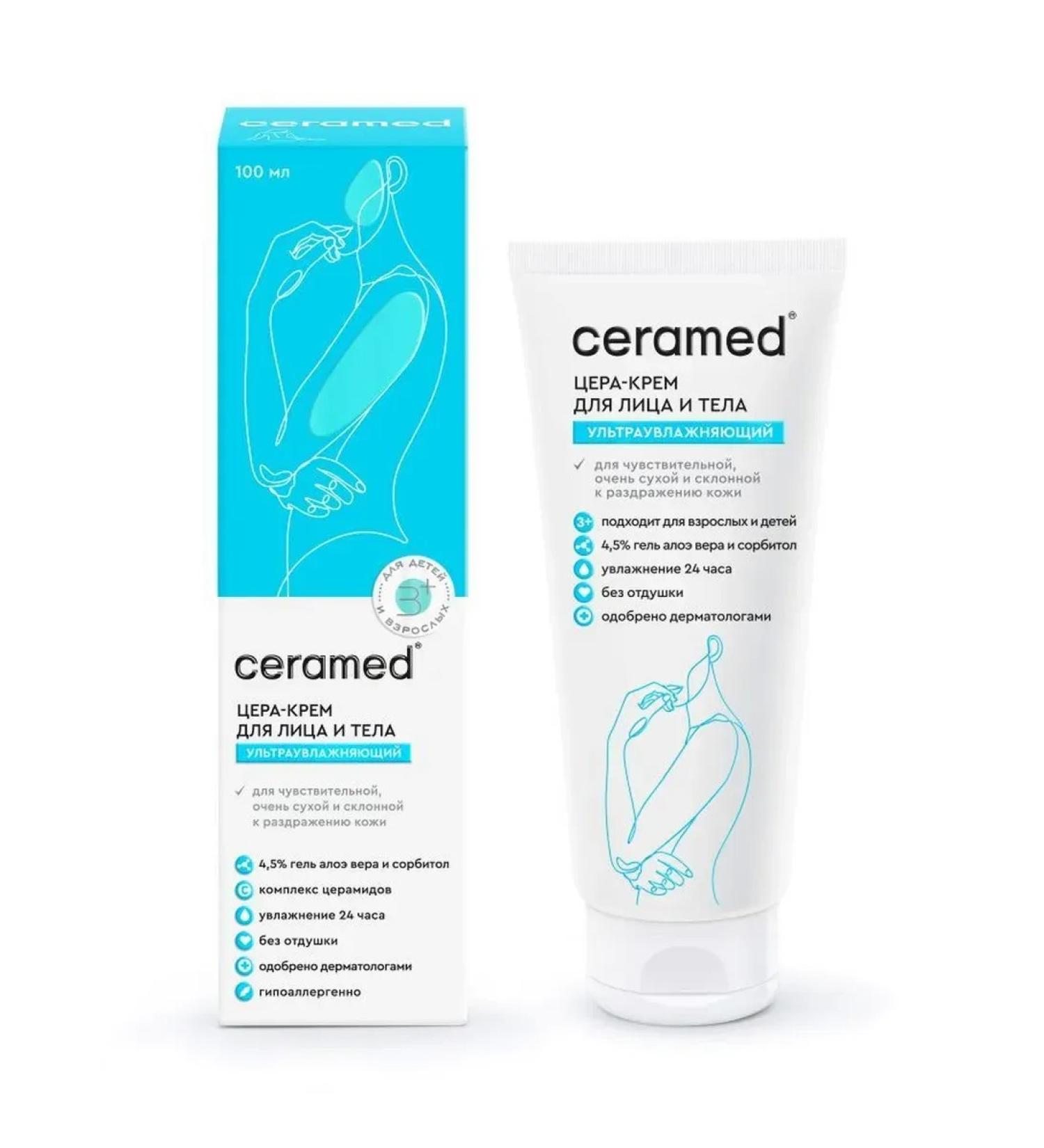 CERAMED Cera-core for face and body moisturizer for dry skin 100 ml - Buy Online on GoSupps.com