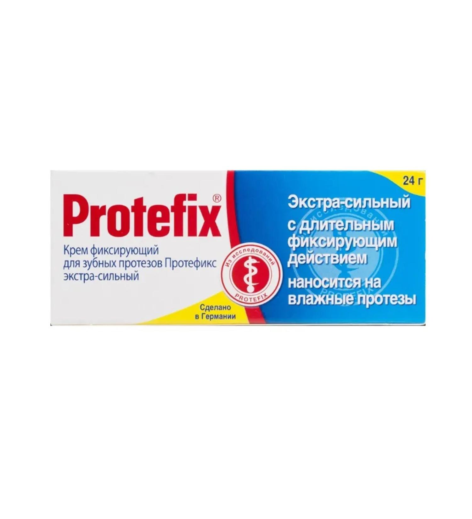Protefix for dentures Extra-horsepower fixing cream for dental prostheses 24 g