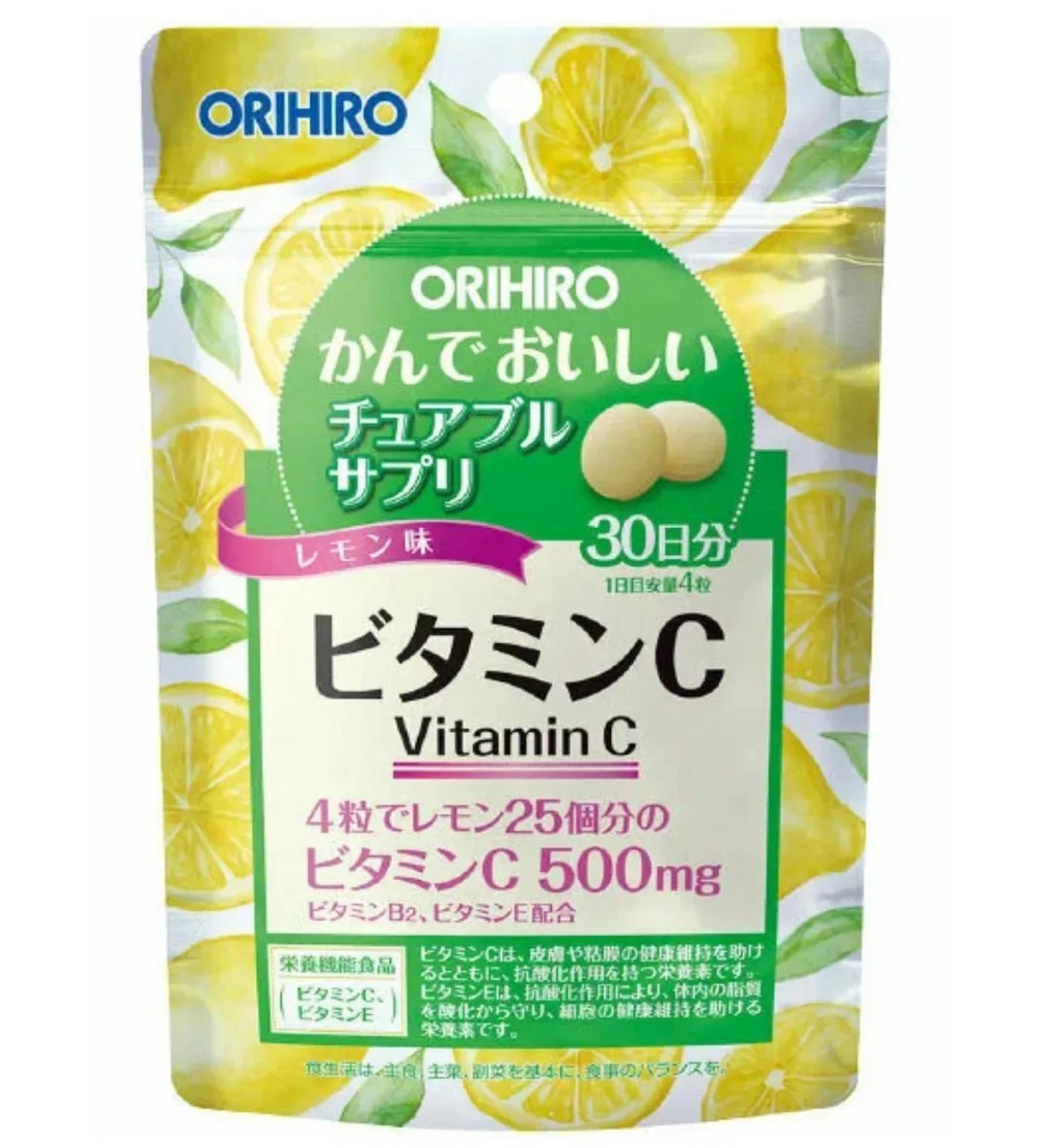 Orihiro Chewing vitamin C in the taste of lemon 120 tablets