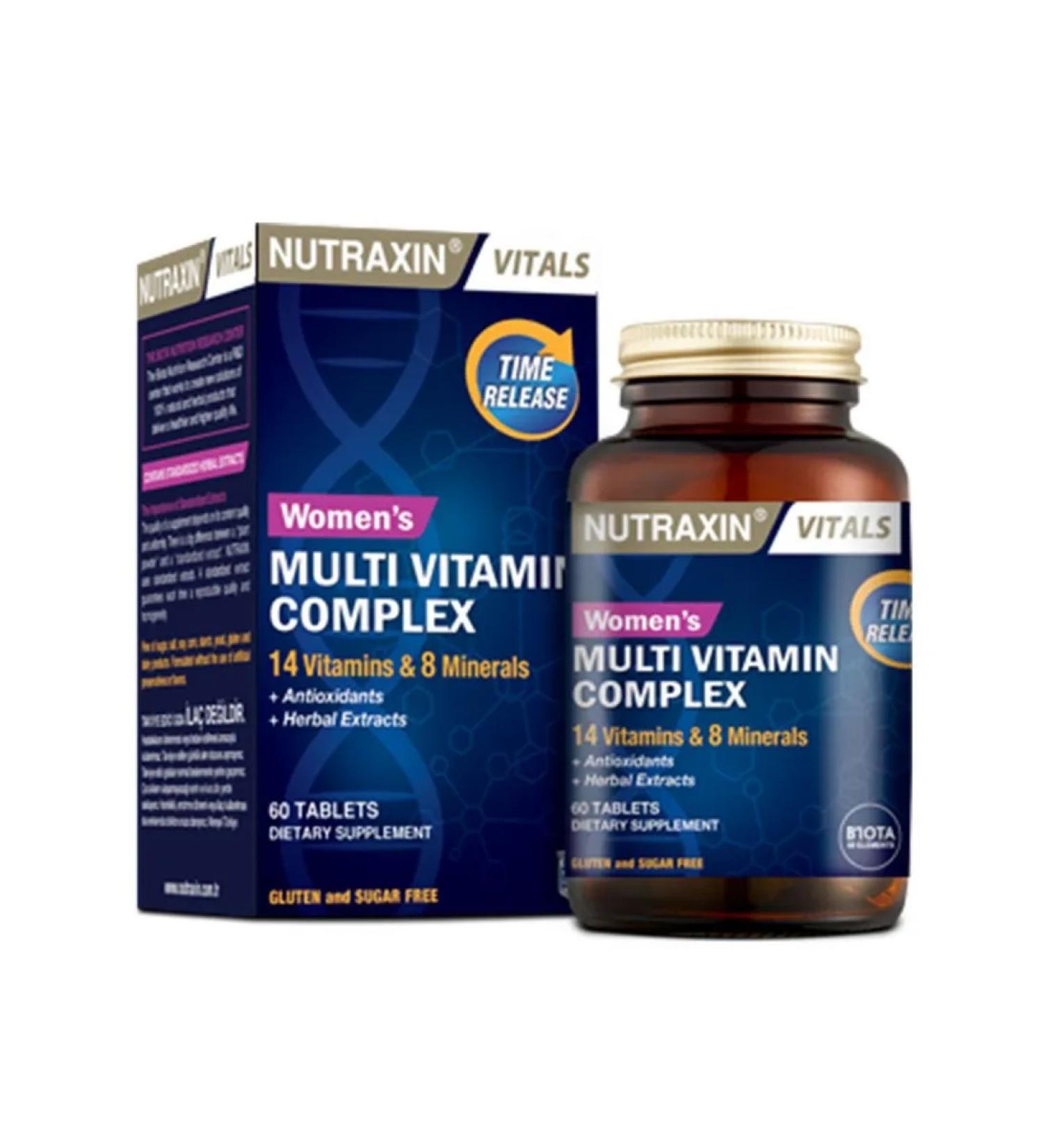NUTRAXIN Women's vitamins Multi Vitamin Complex 60 tablets