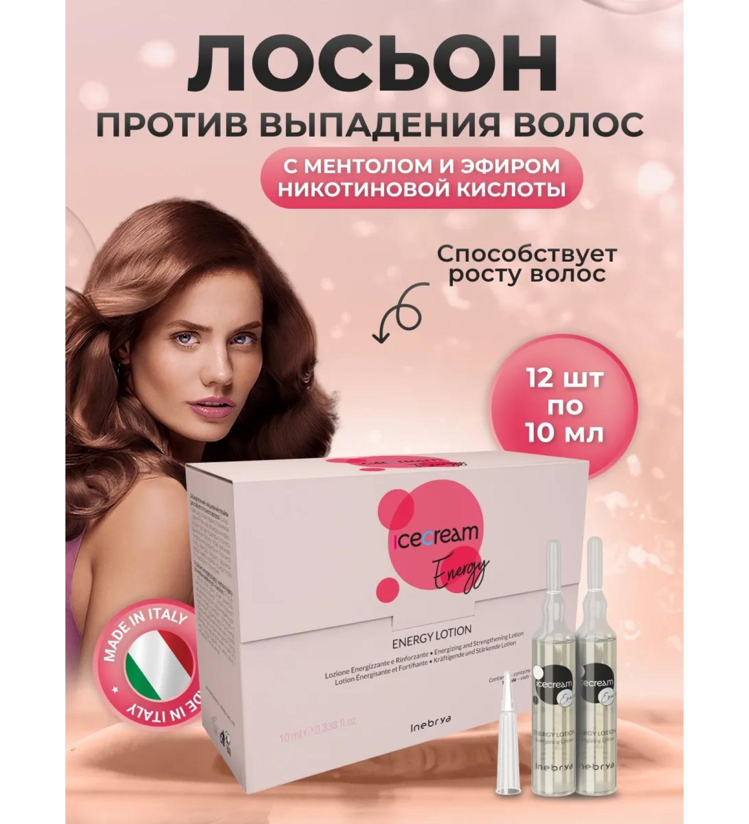 Inebrya Lotion for stimulating hair growth 12x10ml - Buy Online on GoSupps.com