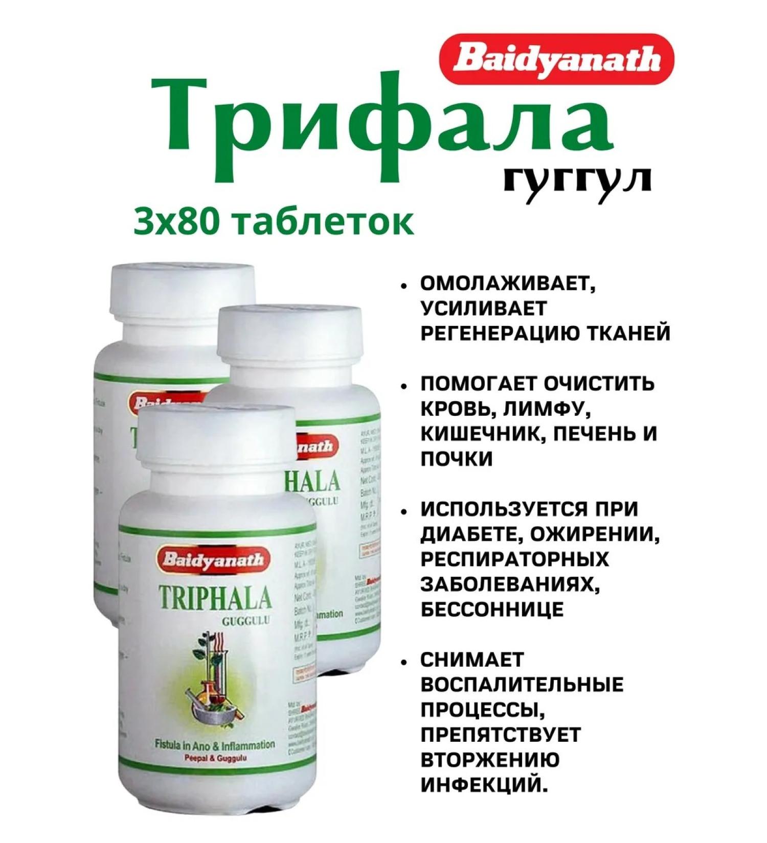 Baidyanath Triphala guggulu 80 Tab