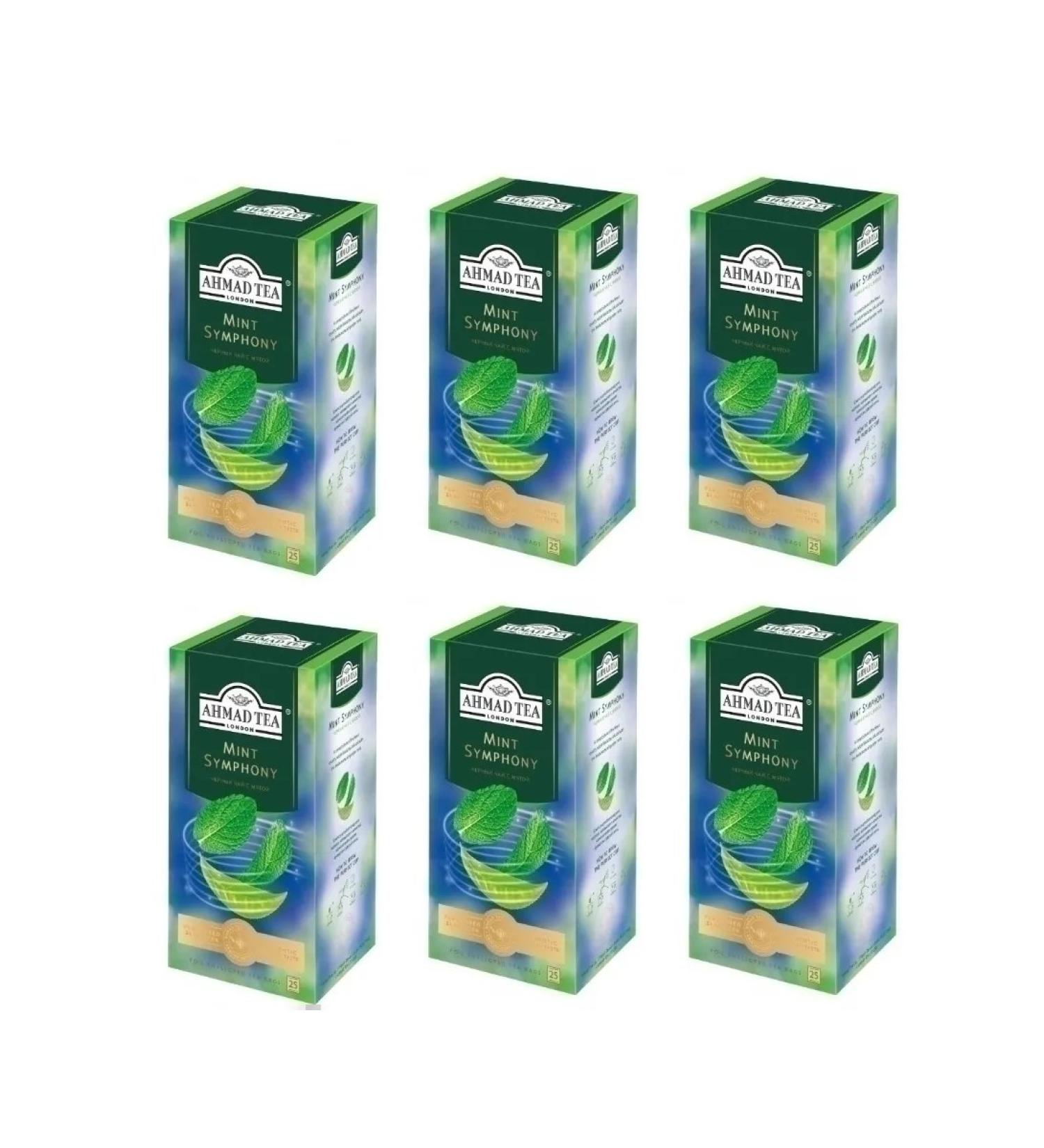 Ahmad Tea Tea black ahmad mint symphony 25 packs 6 pieces - Buy Online on GoSupps.com