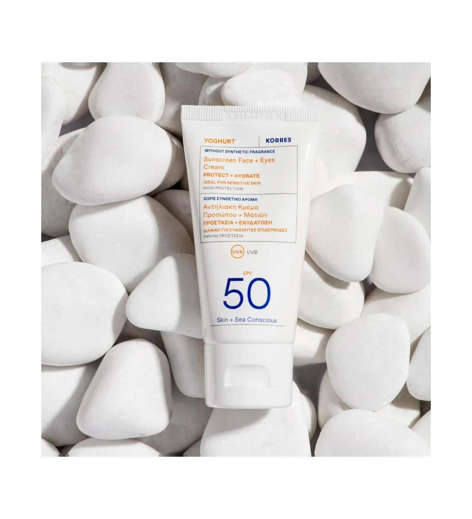 Korres SUN -faceting face cream SPF 50 with panthenol - Buy Online on GoSupps.com