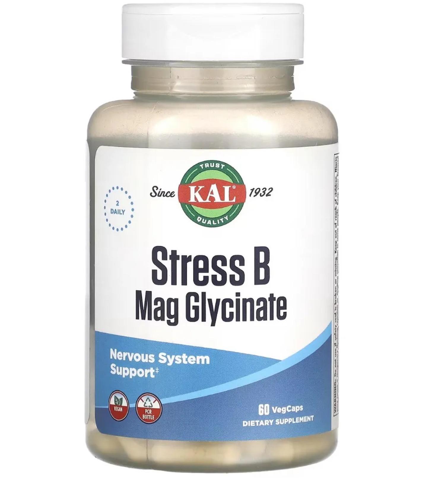 Lake Avenue Nutrition Stress B Mag Glycinate - Buy Online on GoSupps.com