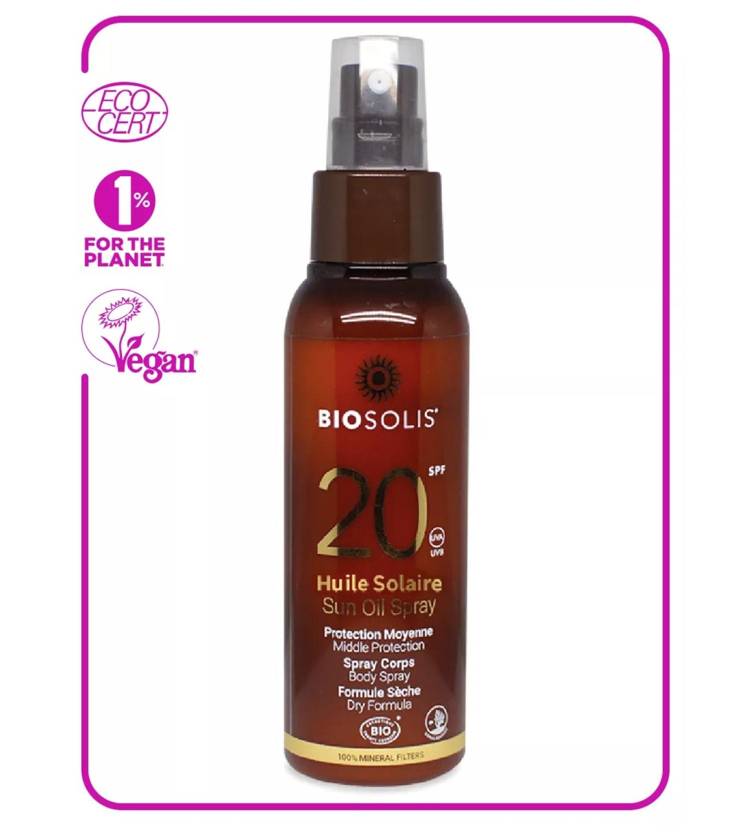 Biosolis Eco moisturizing sunscreen spray SPF20 100 ml - Buy Online on GoSupps.com