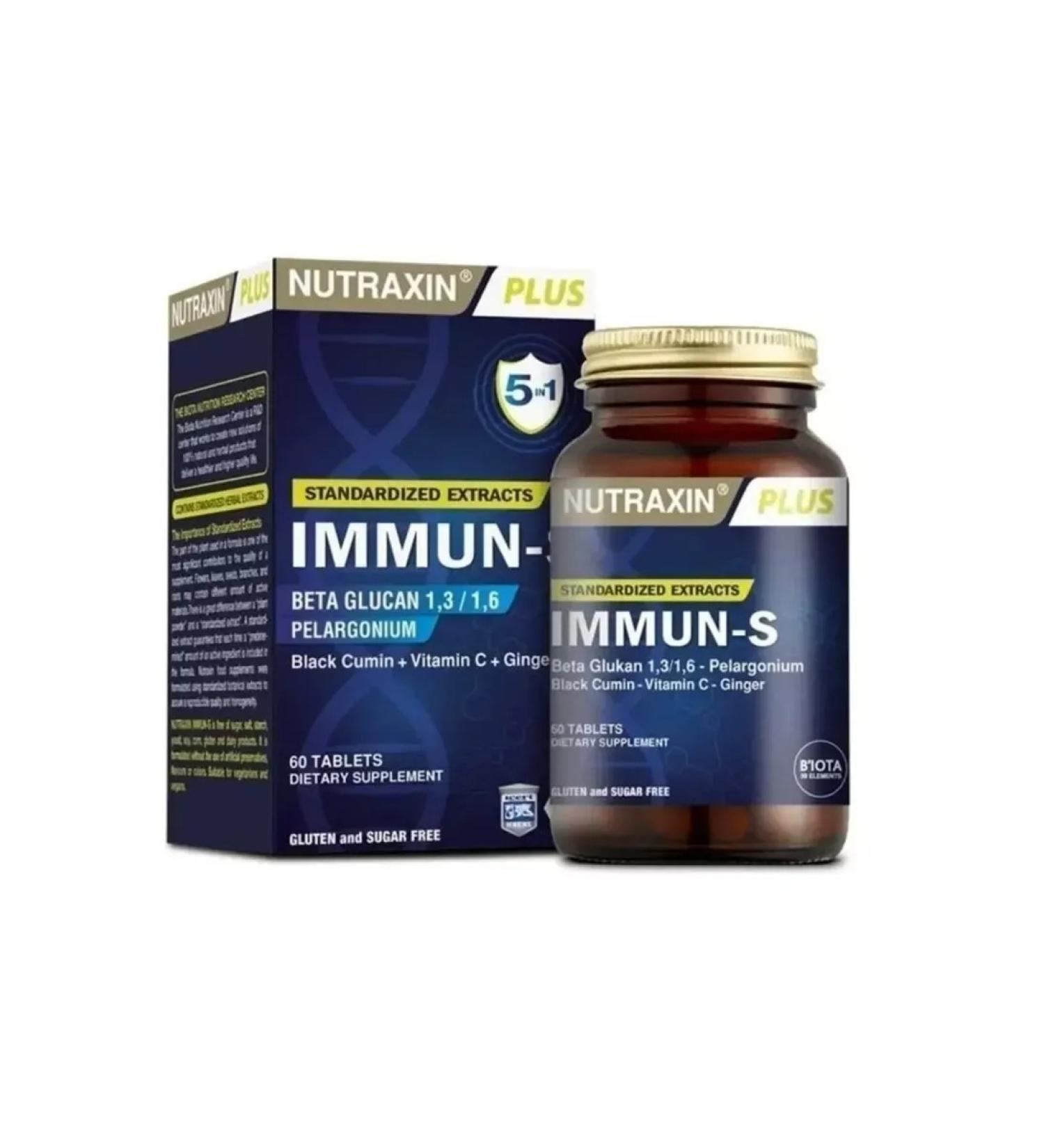 NUTRAXIN Vitamins complex for immunity Immun-S 60 pcs