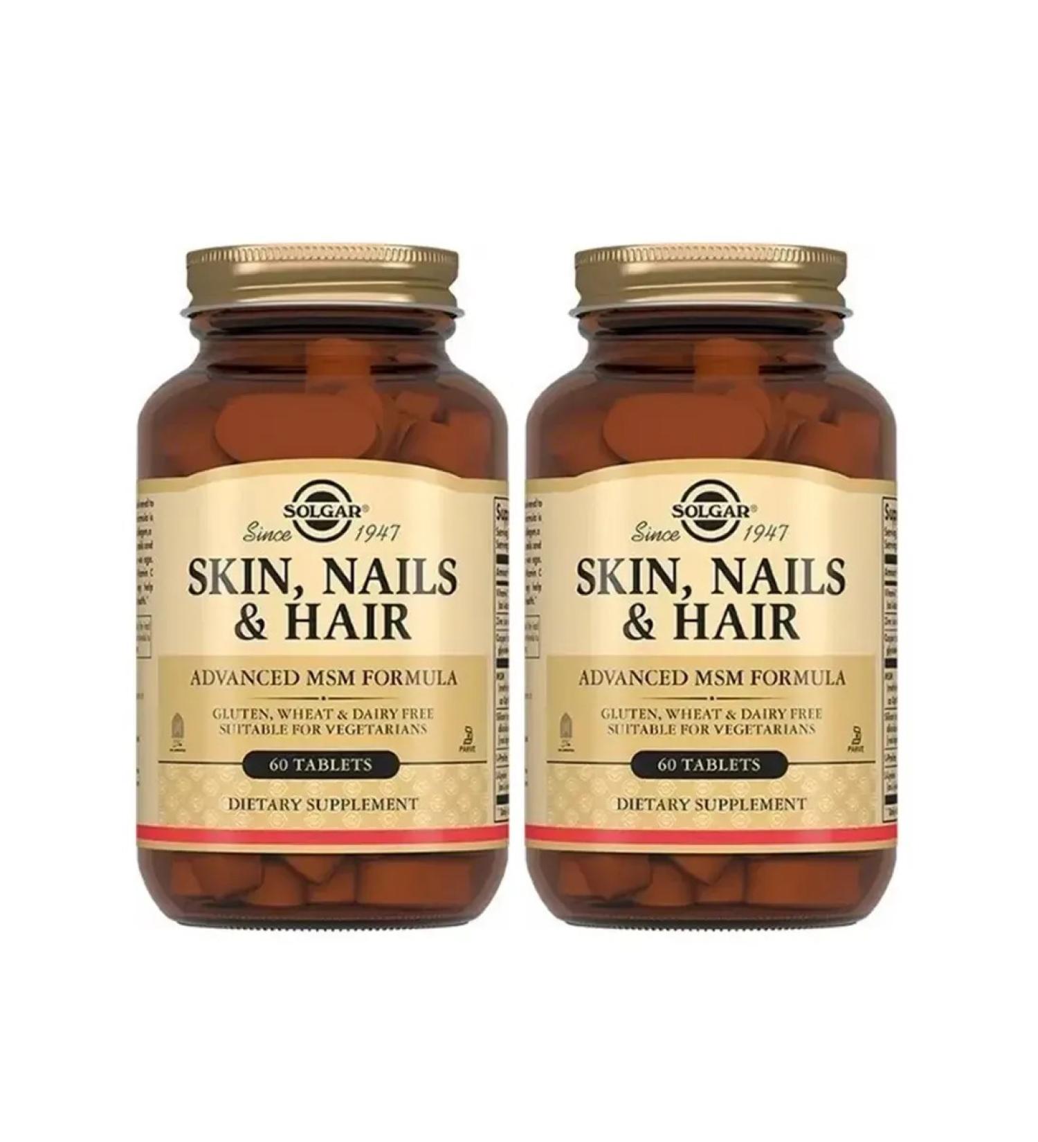 SOLGAR Skin of nails hair 60 pcs tablet weighing 1397 mg 2 pcs