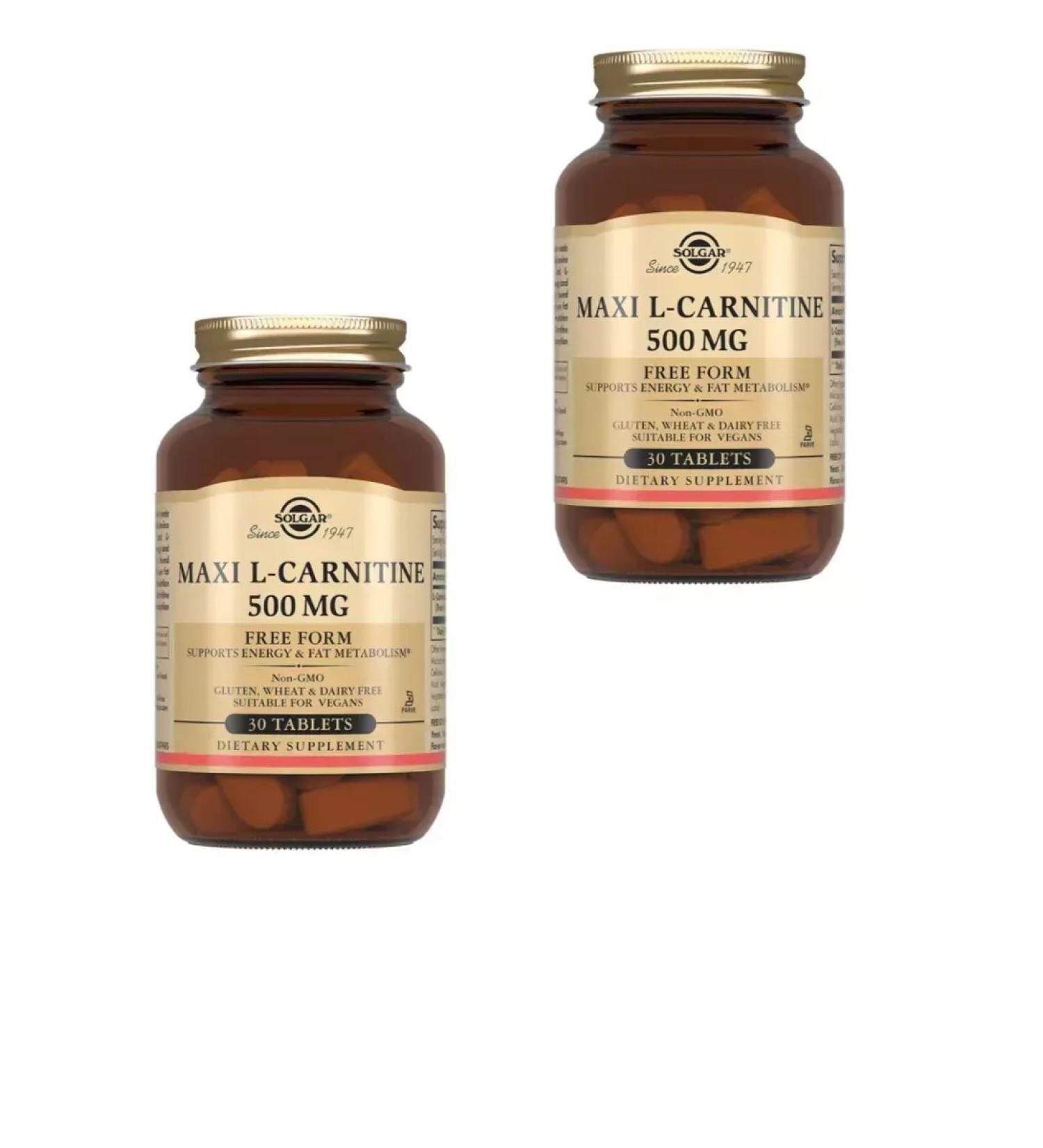 Solgar Inc L-carnitine 500mg 2 pcs