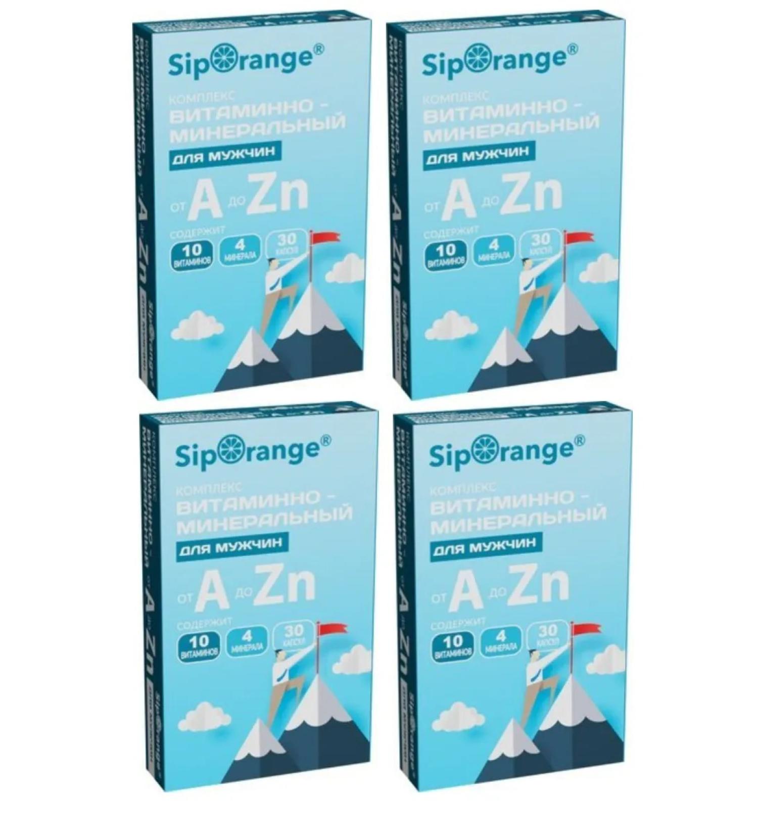 Siporange Vitamin-mineral complex from A to zinc for men 4UP - Buy Online on GoSupps.com