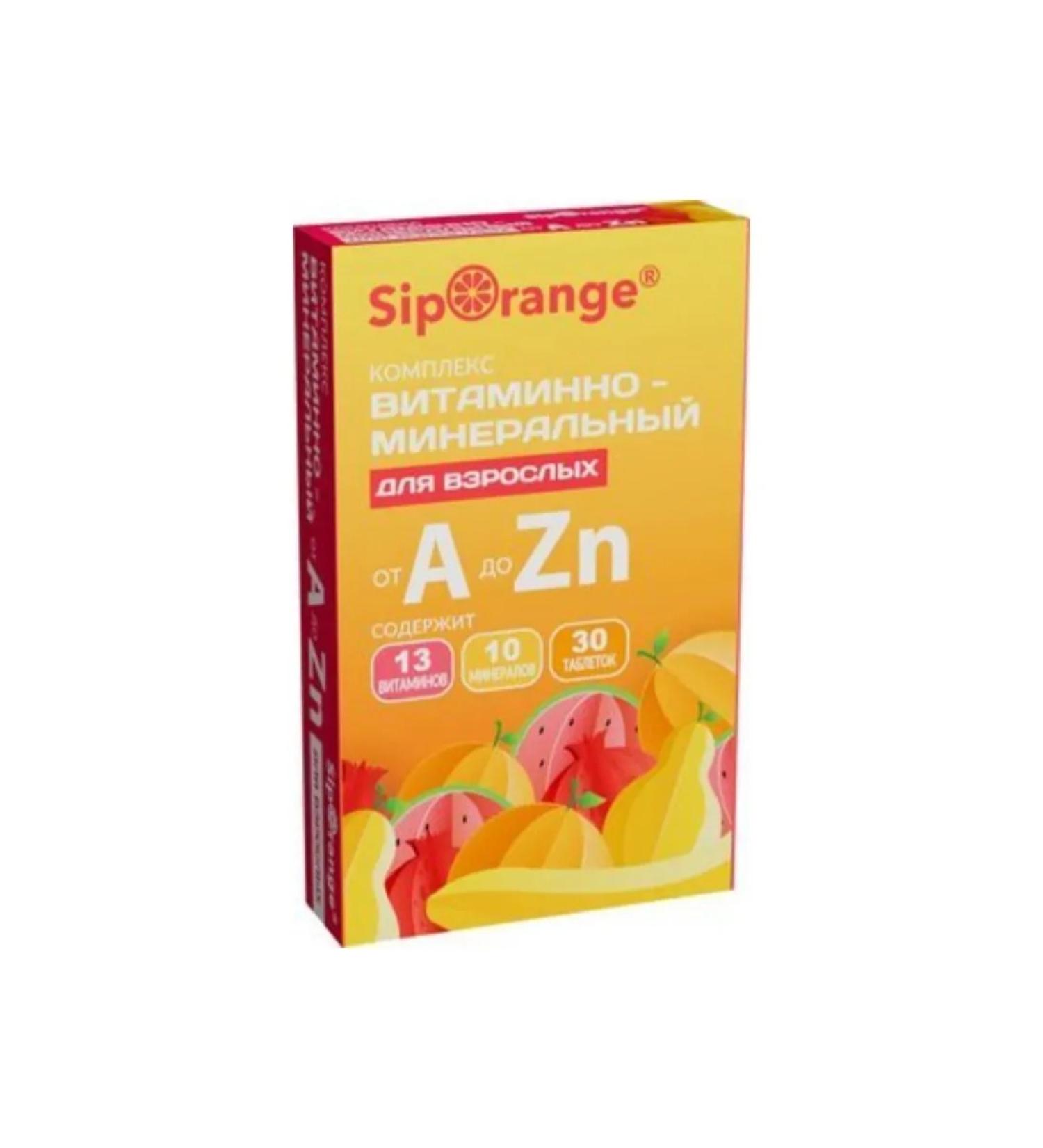 Siporange Vitamin-mineral complex from A to ZN 30Tab 1UP - Buy Online on GoSupps.com