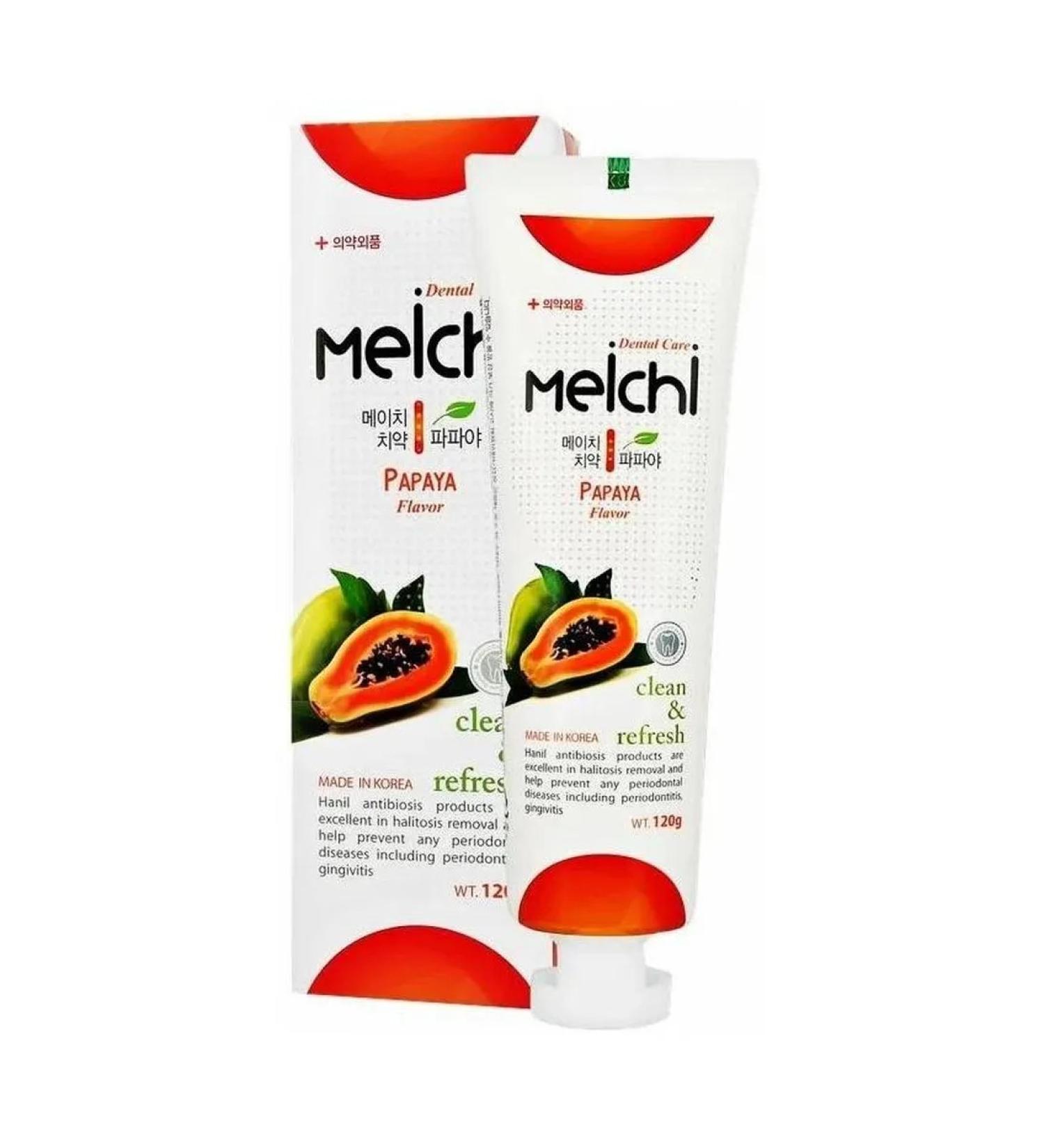HANIL Meichi toothpaste with the taste of papaya 120 g - Buy Online on GoSupps.com