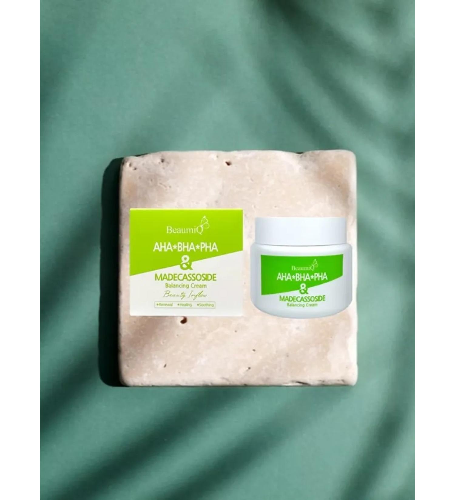 BeaumiQ Facial cream with AHA BHA PHA and MADECASSID 100 ML - Buy Online on GoSupps.com