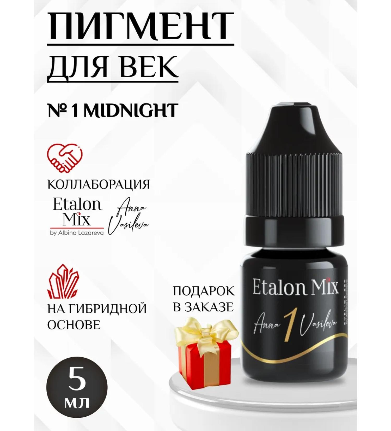 Etalon mix Eye Pigment No. 1 Midnight by Anna Vasileva - Buy Online on GoSupps.com