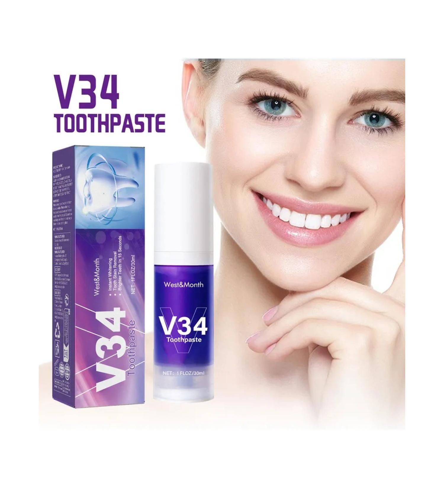 West & Month V34 bleaching toothpaste - Buy Online on GoSupps.com