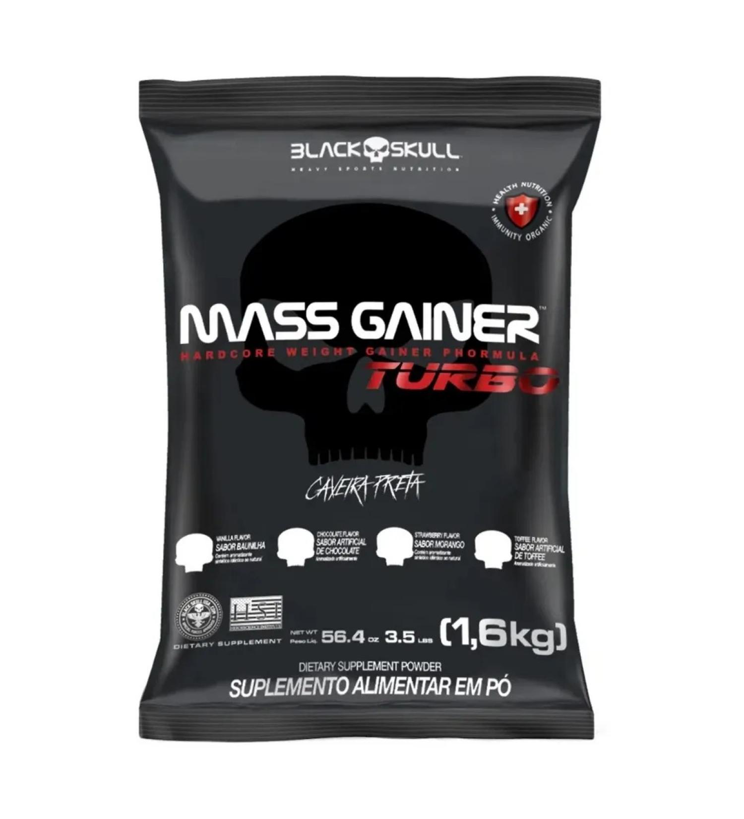 Black Skull Refil Mass Gainer Turbo Geiner 1.6 kg (chocolate)